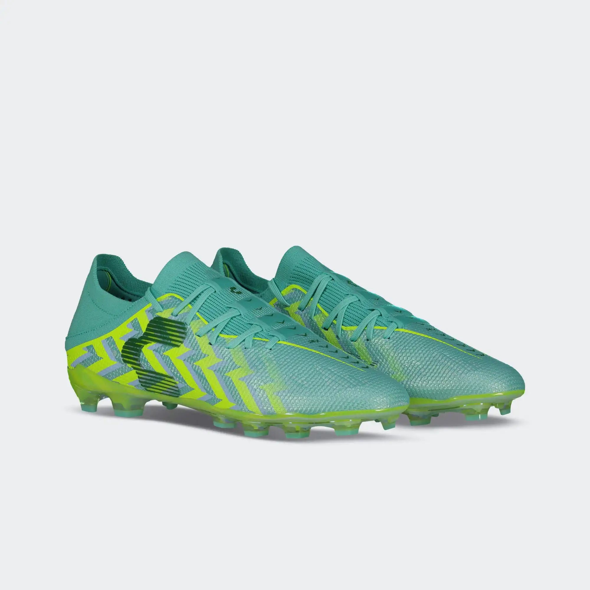 Turquoise Yellow PFX Soccer Cleats for Men Charly Zinetik 26 Sport