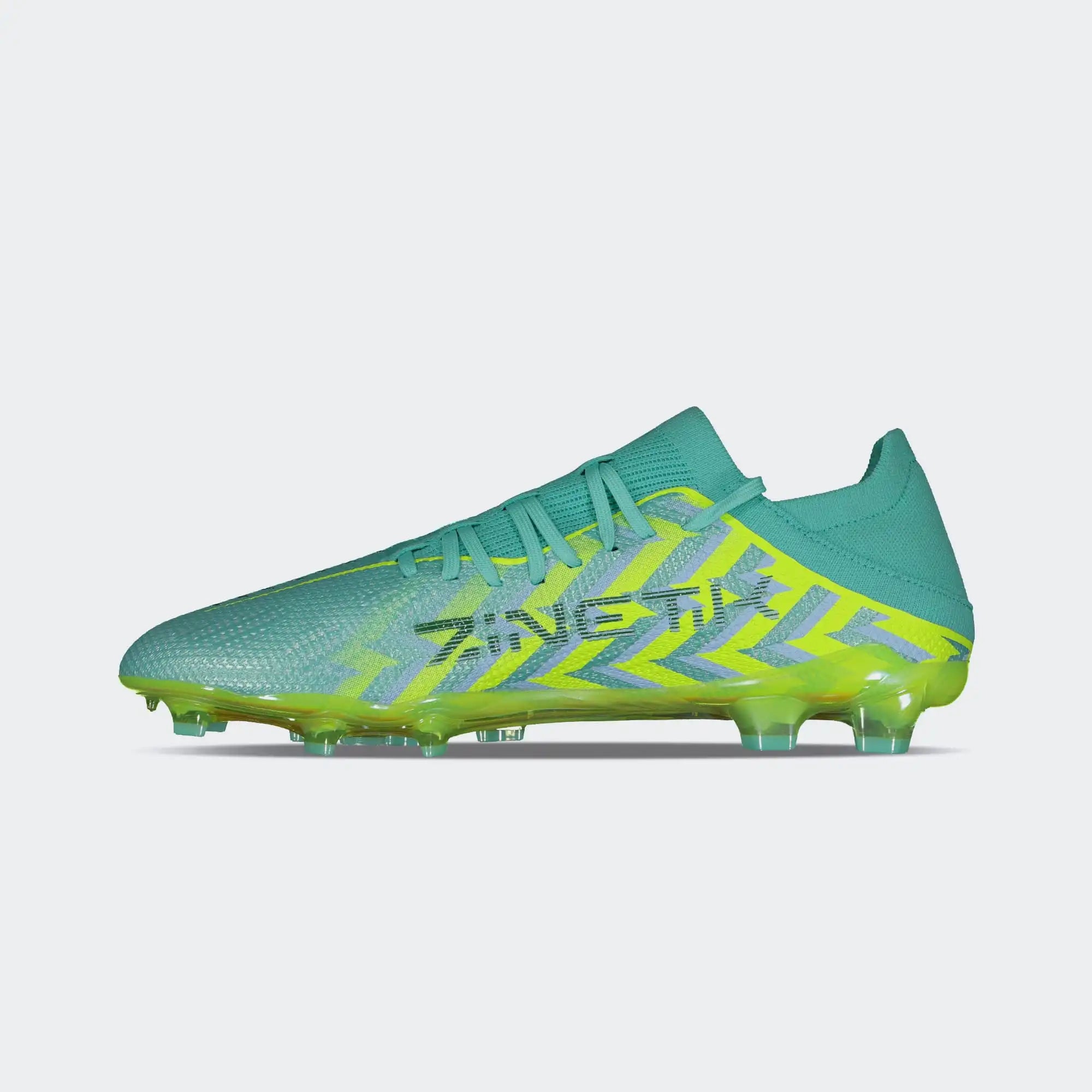 Turquoise Yellow PFX Soccer Cleats for Men Charly Zinetik 26 Sport
