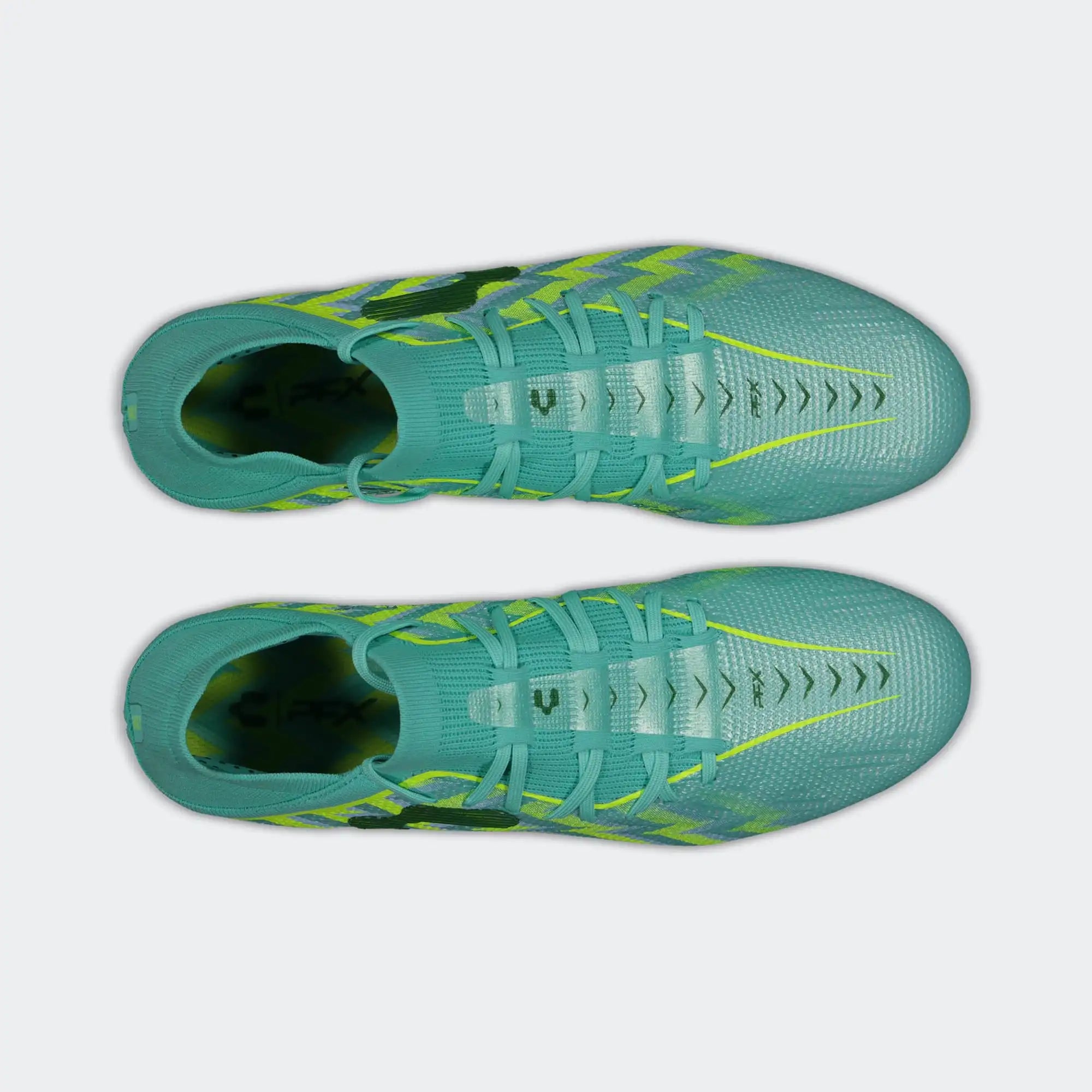 Turquoise Yellow PFX Soccer Cleats for Men Charly Zinetik 26 Sport