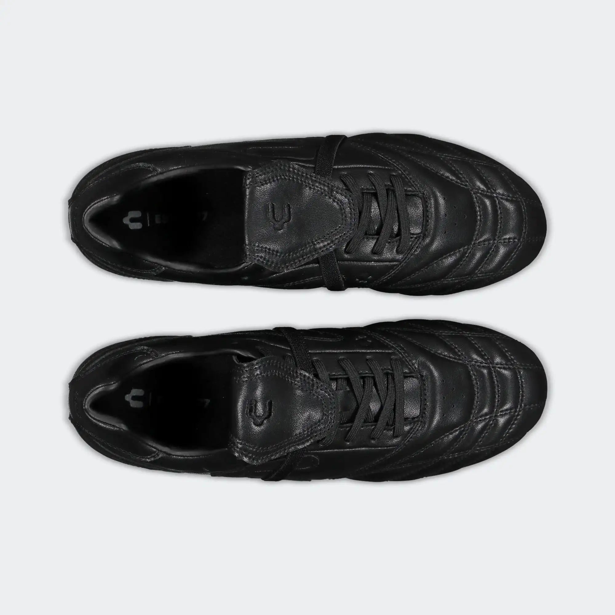 Black Soccer Leather Cleats for Men Charly Legendario 26 PFX Sport