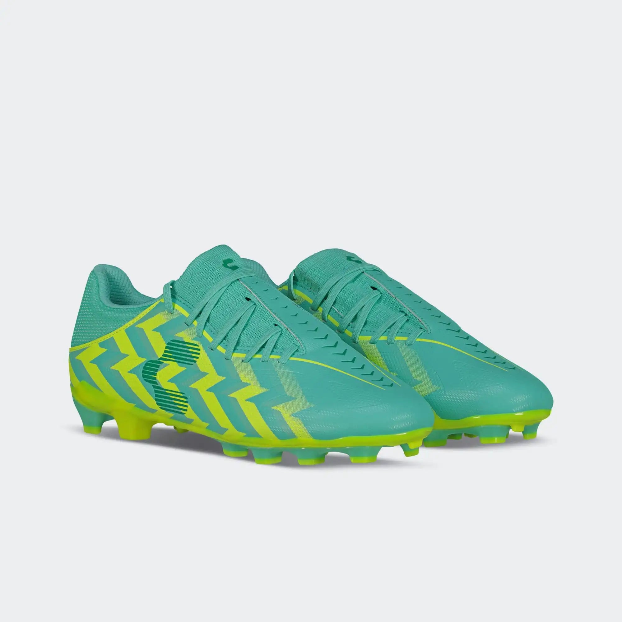 Turquoise Yellow Soccer Cleats for Men Charly Zinetik 26 Select Sport