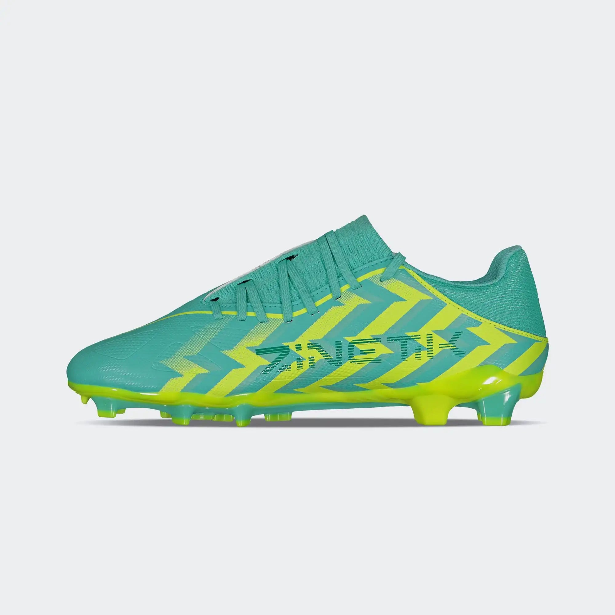Turquoise Yellow Soccer Cleats for Men Charly Zinetik 26 Select Sport