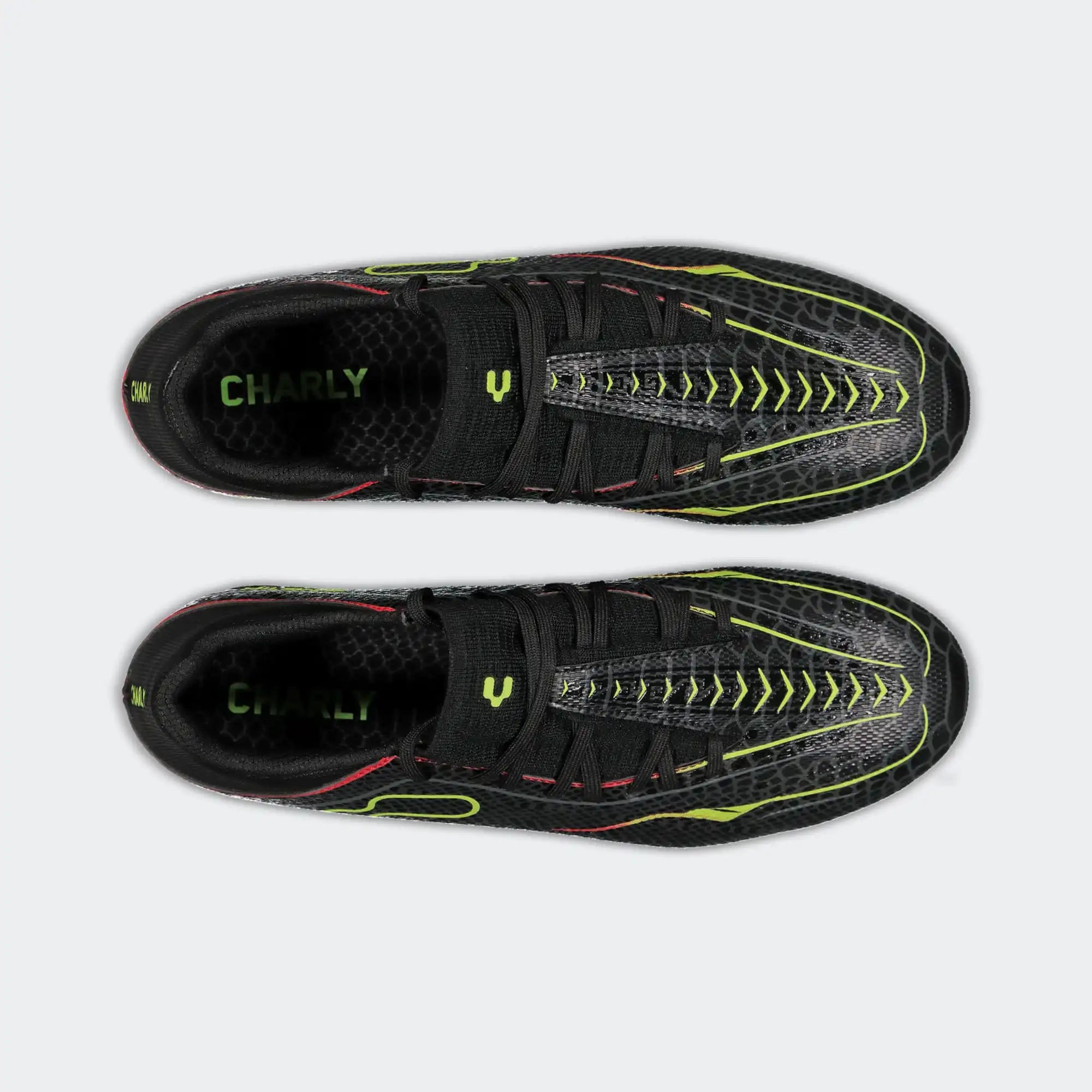 Black Yellow Soccer Cleats for Men Charly Sport Zinetik 26 Select