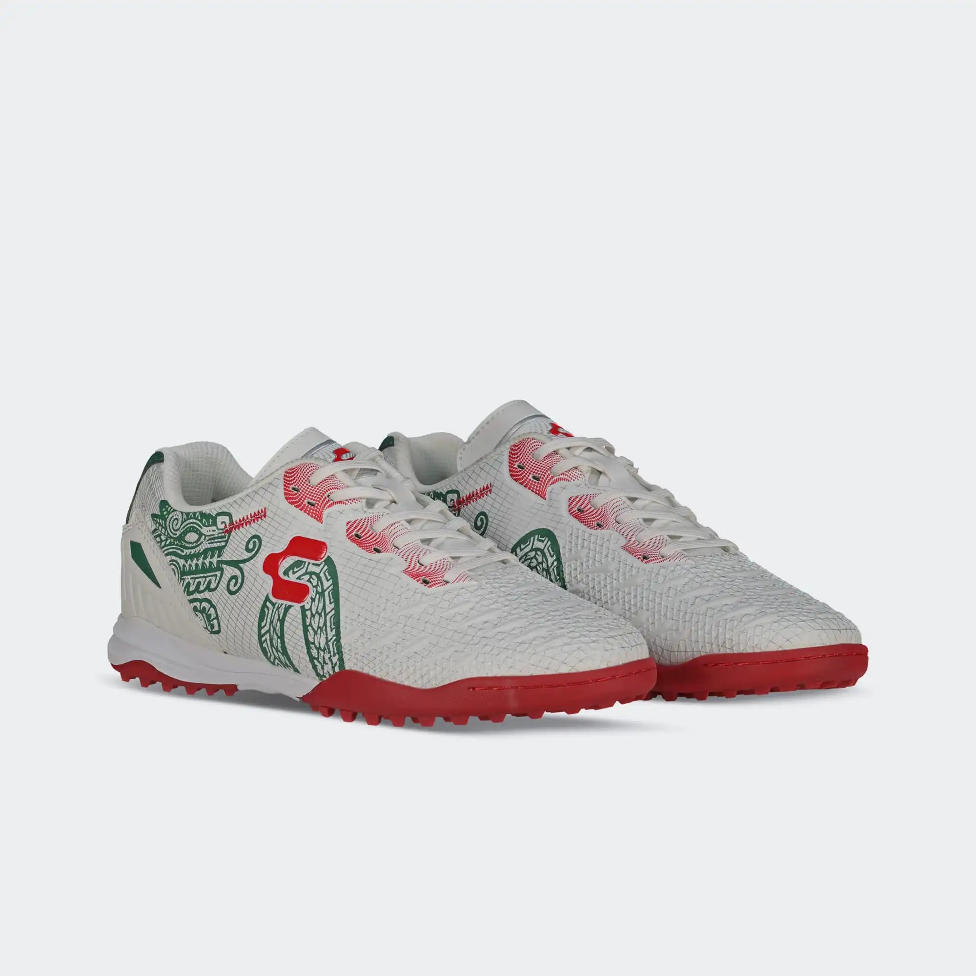 White Green Soccer Turf Shoes for Men Charly Sport Hotcross 26 Tf