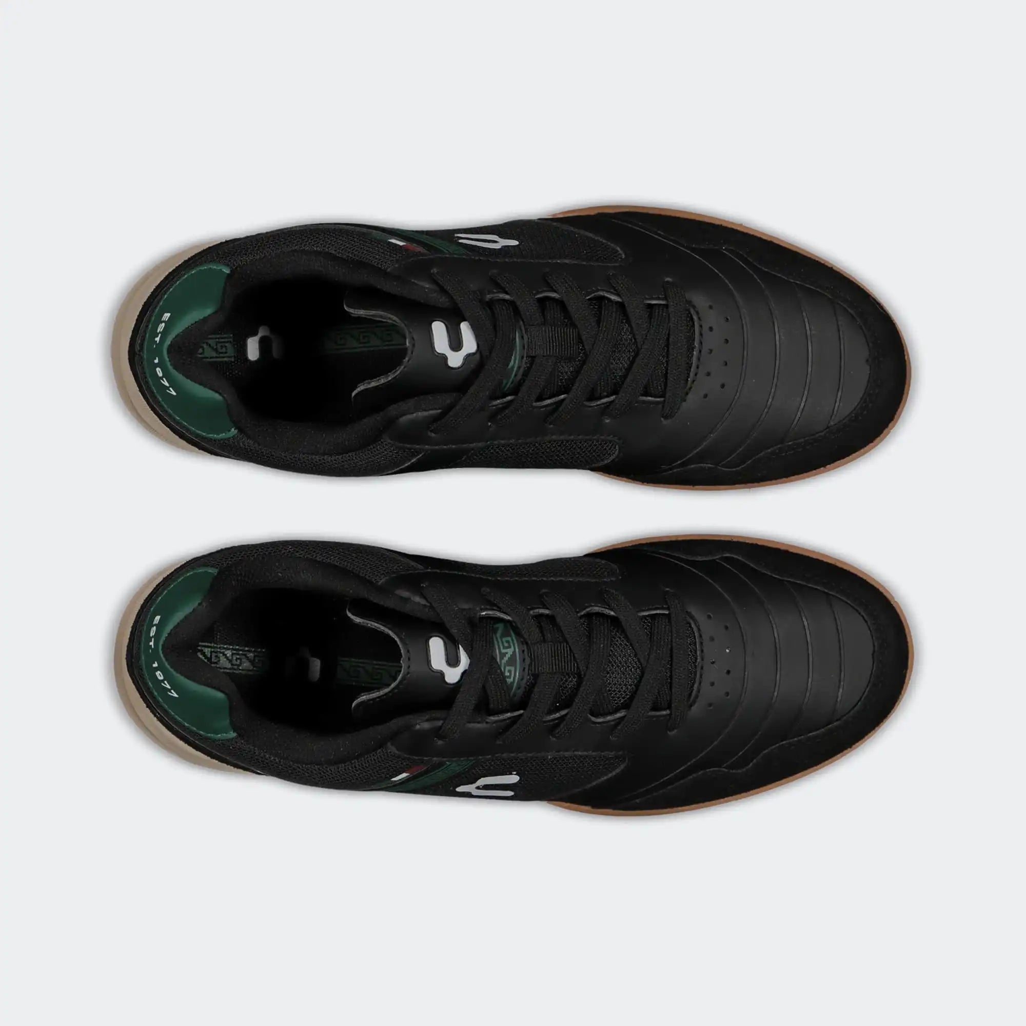 Black Green Soccer Indoor Shoes for Men Charly Cicero Sala 26 Sport