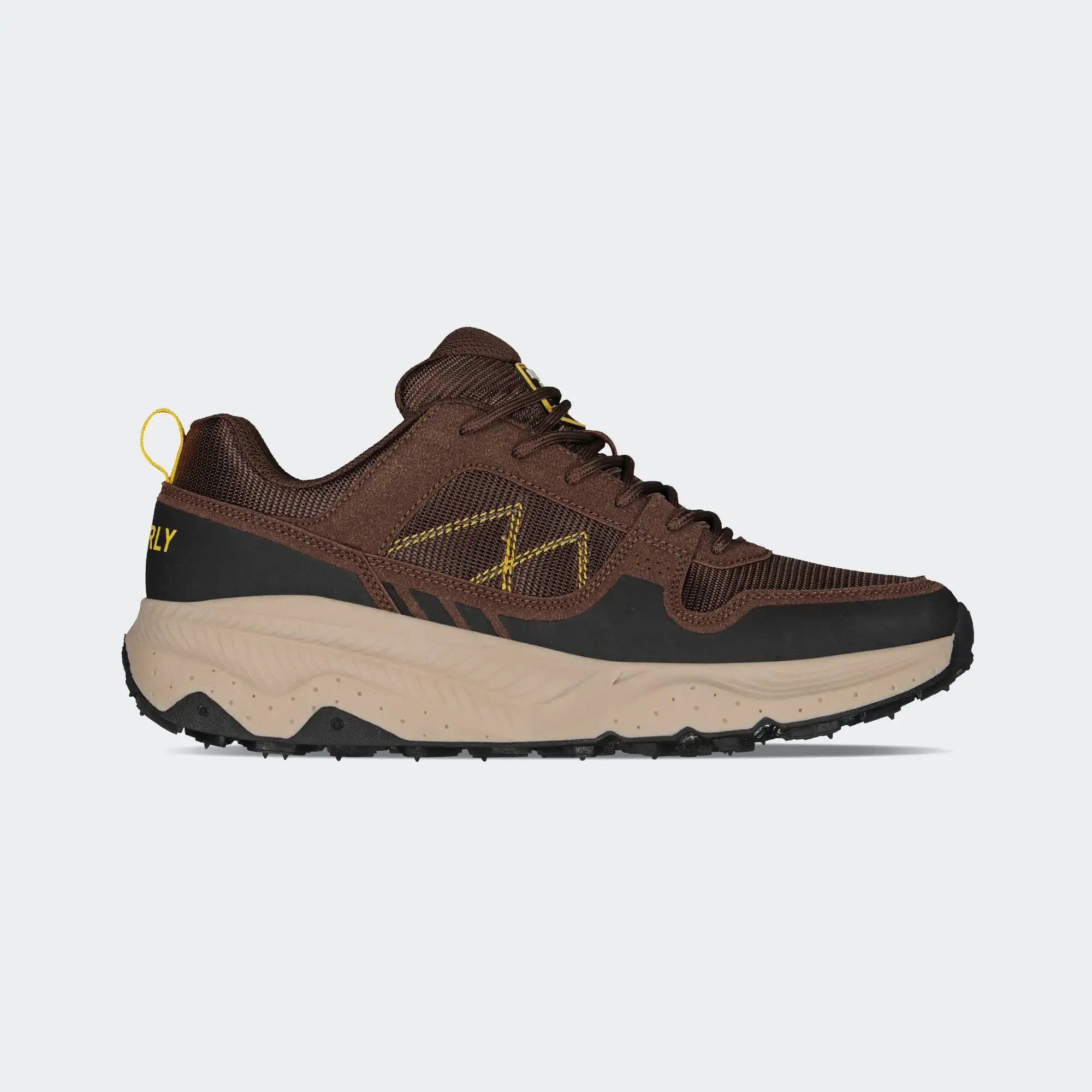 Brown Yellow Hiking Outdoor Shoes for Men Charly Sport Arrow