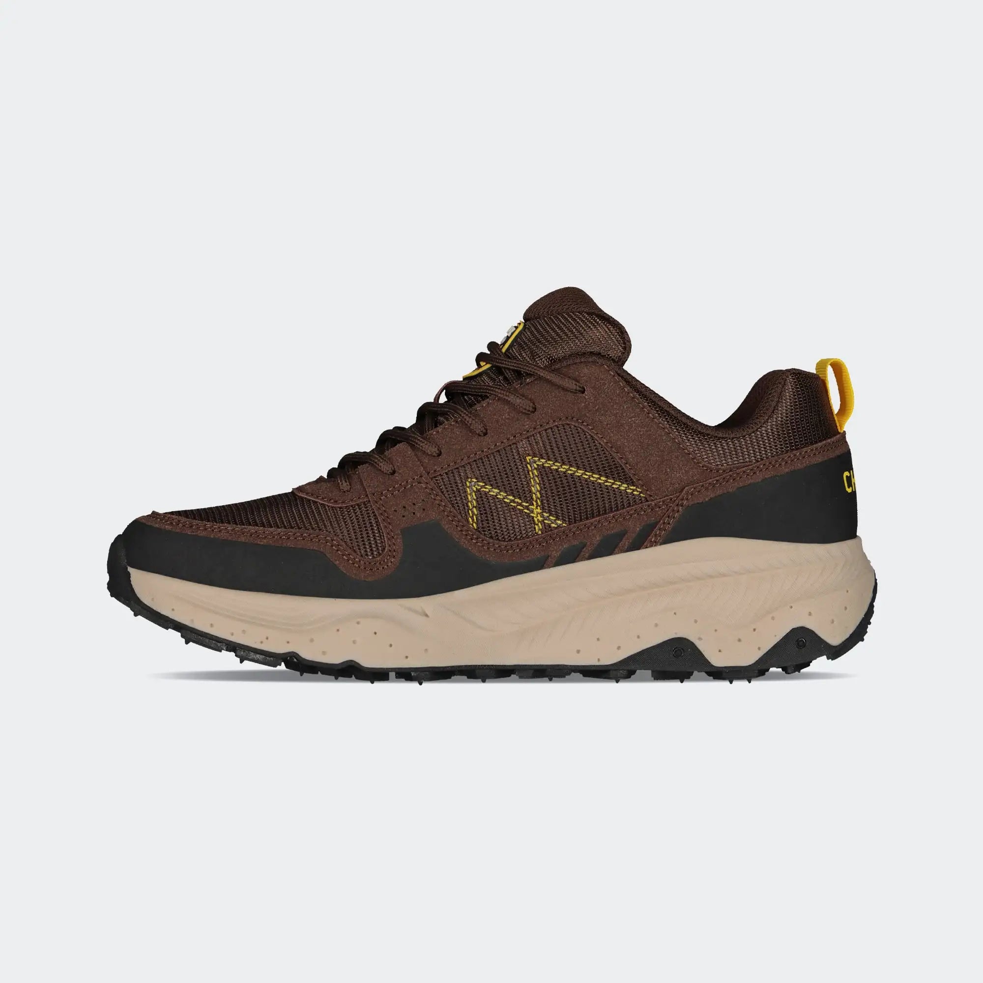 Brown Yellow Hiking Outdoor Shoes for Men Charly Sport Arrow