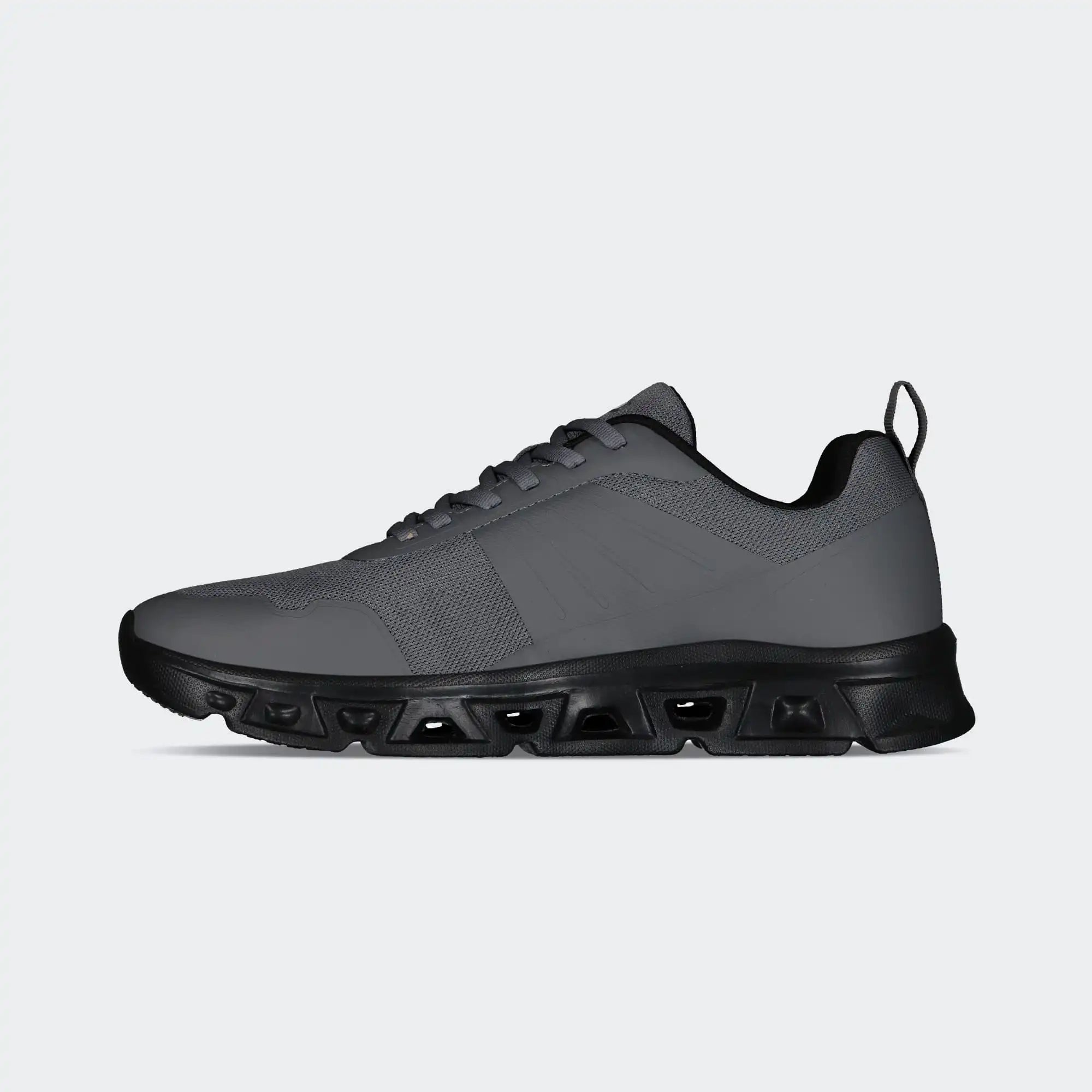 Gray Black Walking Light Sport Shoes for Men Charly Flux Relax
