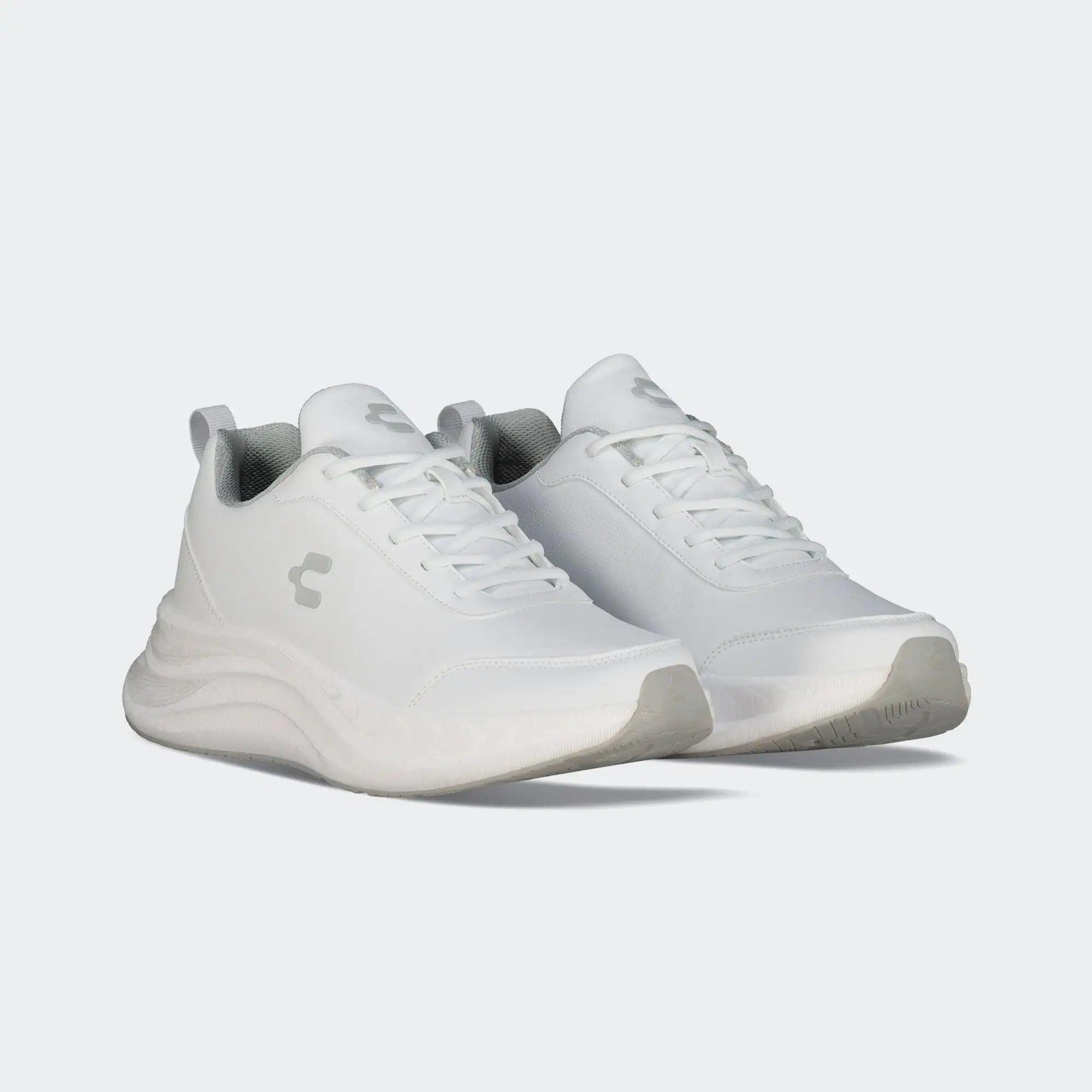 White Running Road Casual Shoes for Men Charly Sport Olimpia 2.0 PU