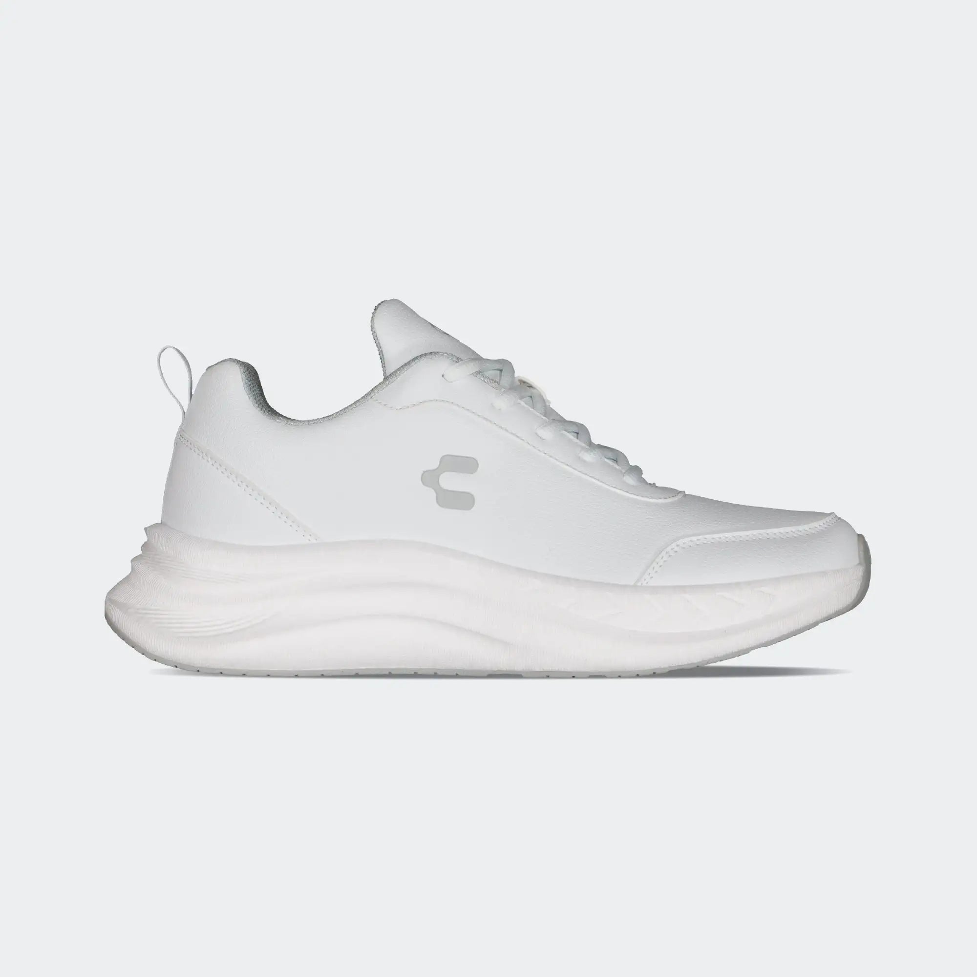 White Running Road Casual Shoes for Men Charly Sport Olimpia 2.0 PU