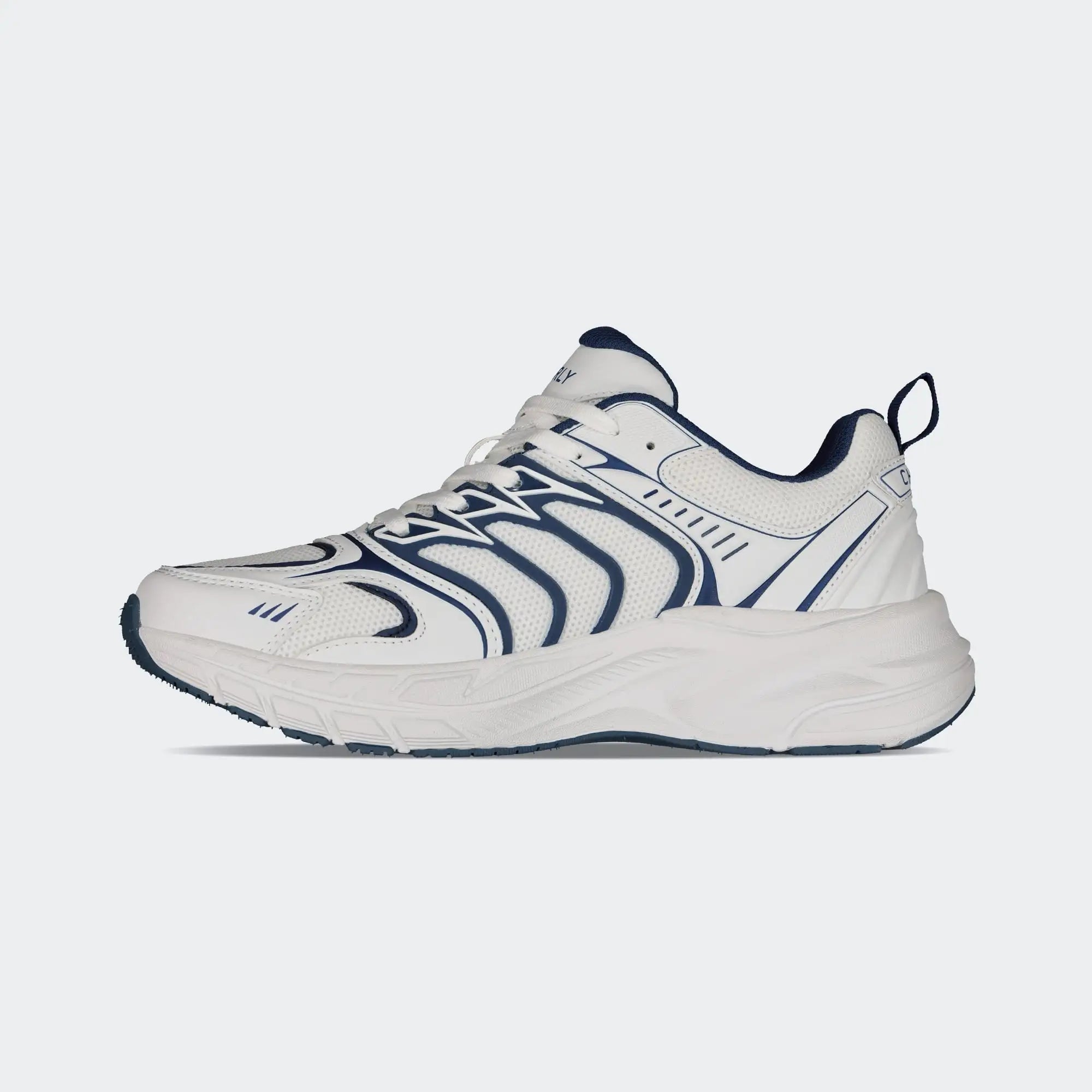White Navy City Lifestyle Shoes for Men Charly Fashion Sport Elix
