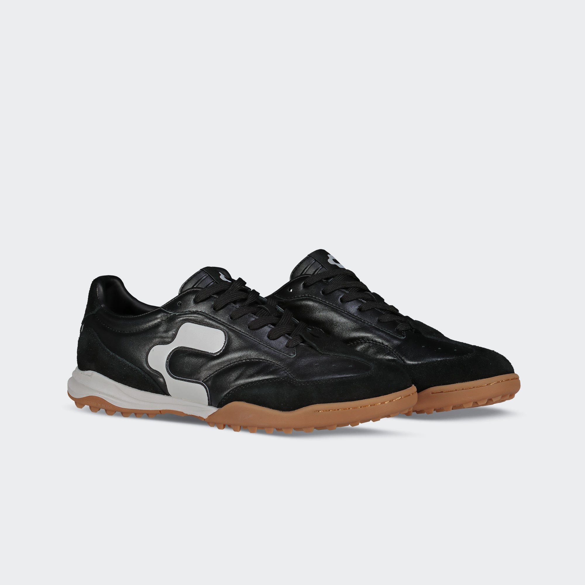 Black Soccer Turf Shoes for Boy Charly Campista LT TF