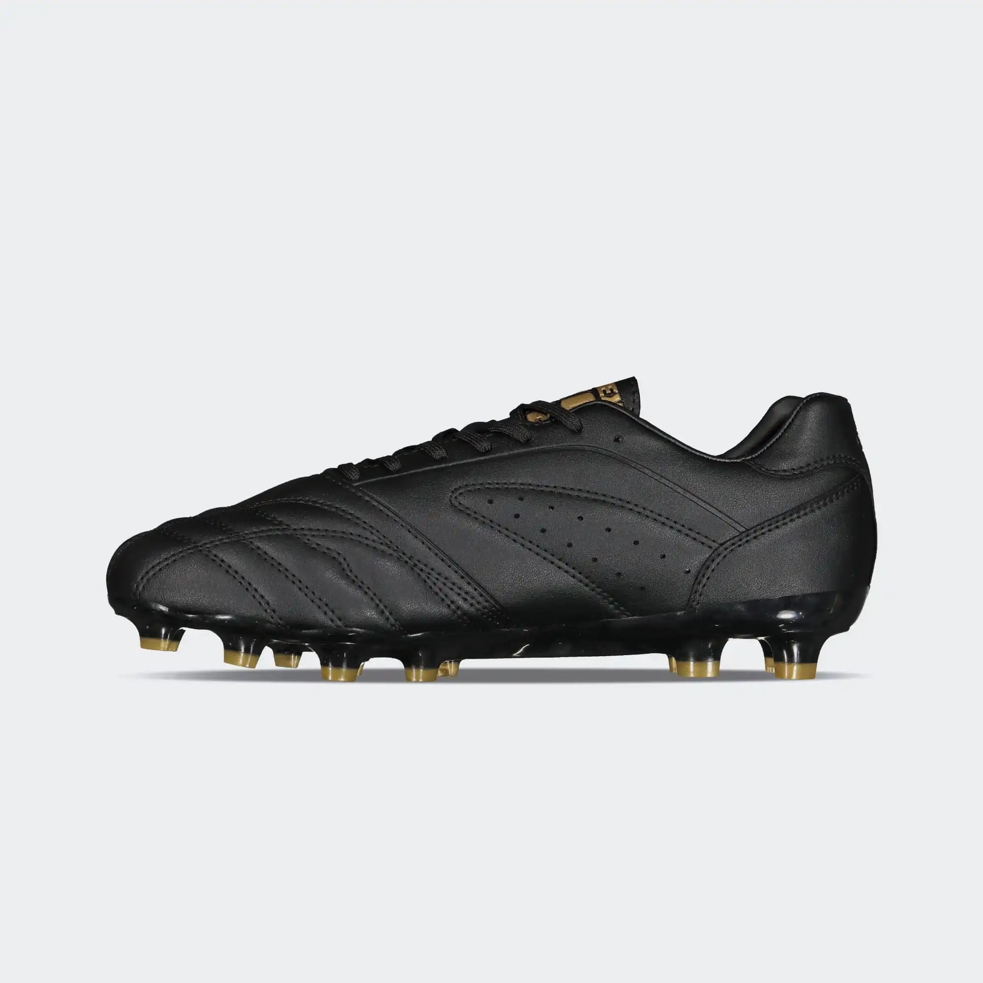 Black Gold Leyendas Hugo Sanchez Soccer Cleats for Men Charly Sport Legendario 26