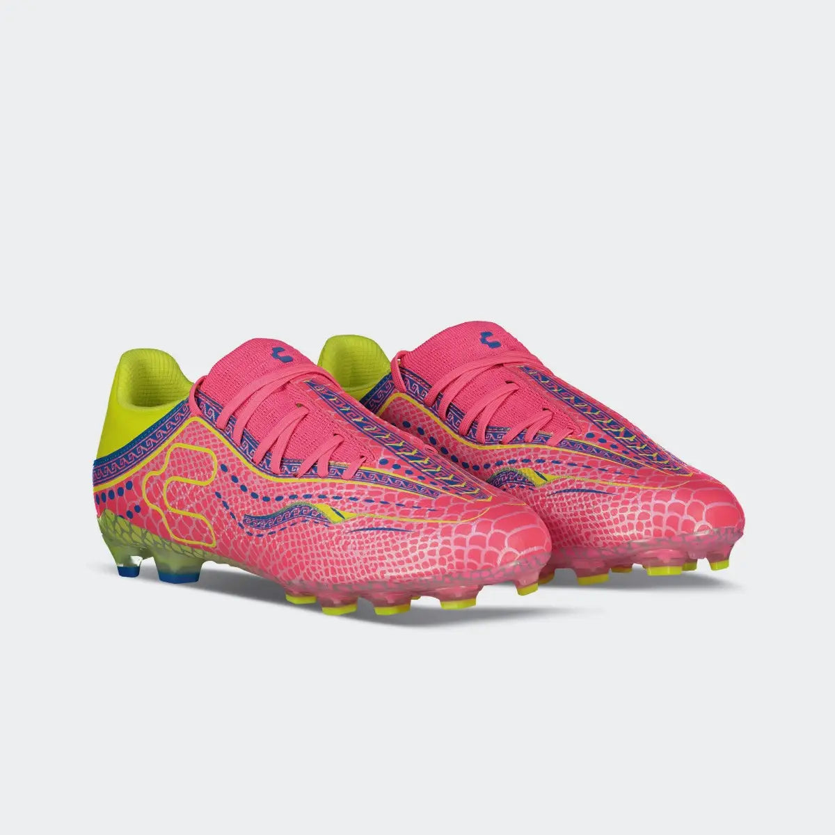 Fuchsia Yellow Leyendas Soccer Cleats for Men Charly Sport Zinetik 26 Select