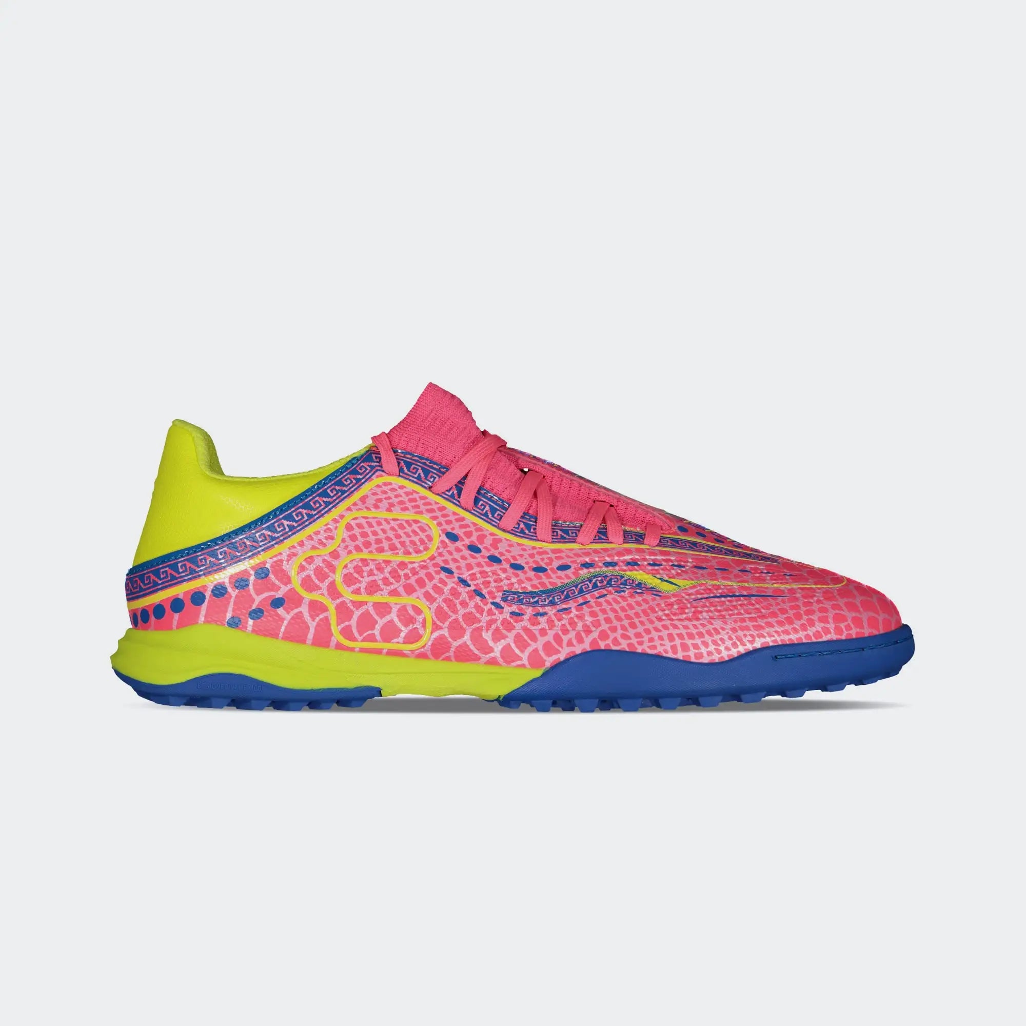Fuchsia Yellow Leyendas Soccer Turf Shoes Charly Sport Zinetik 26 Select TF