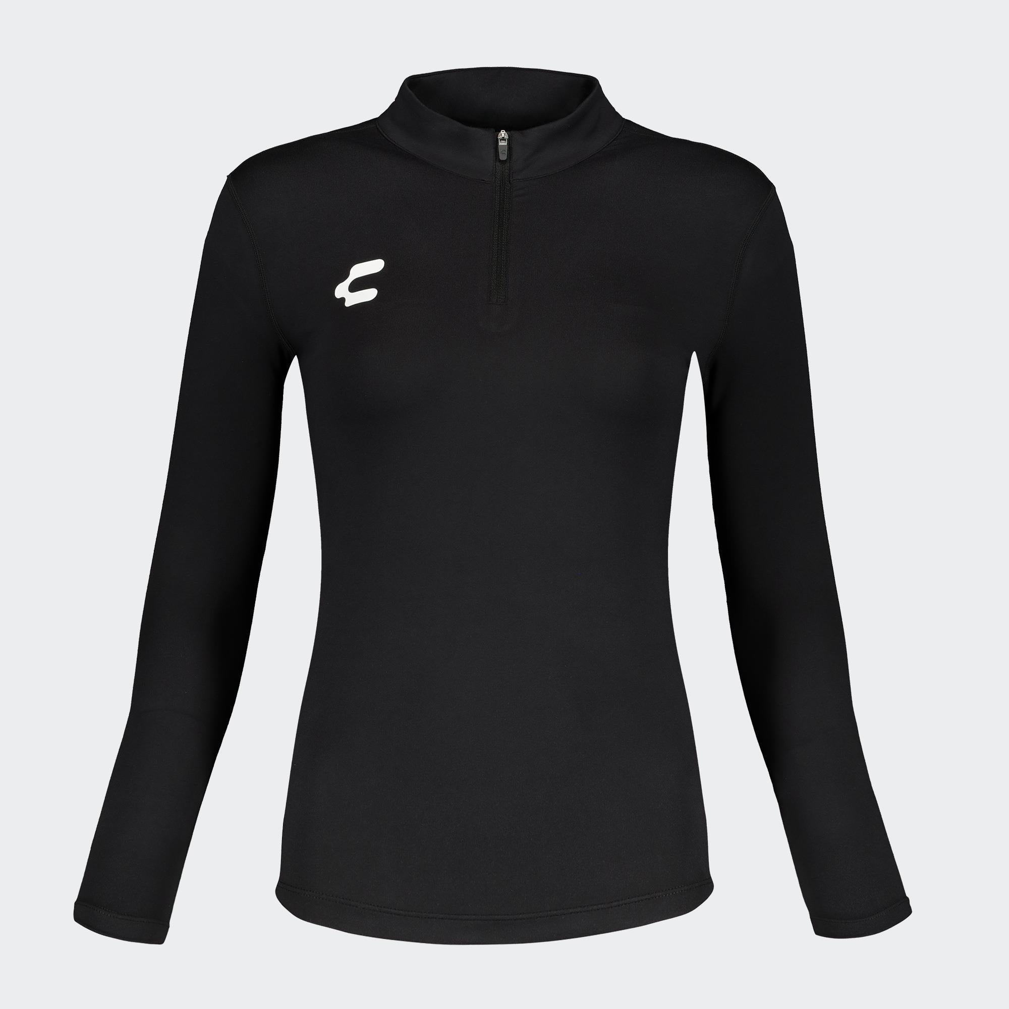 Black Training Pullover for Women Charly Soccer Gear