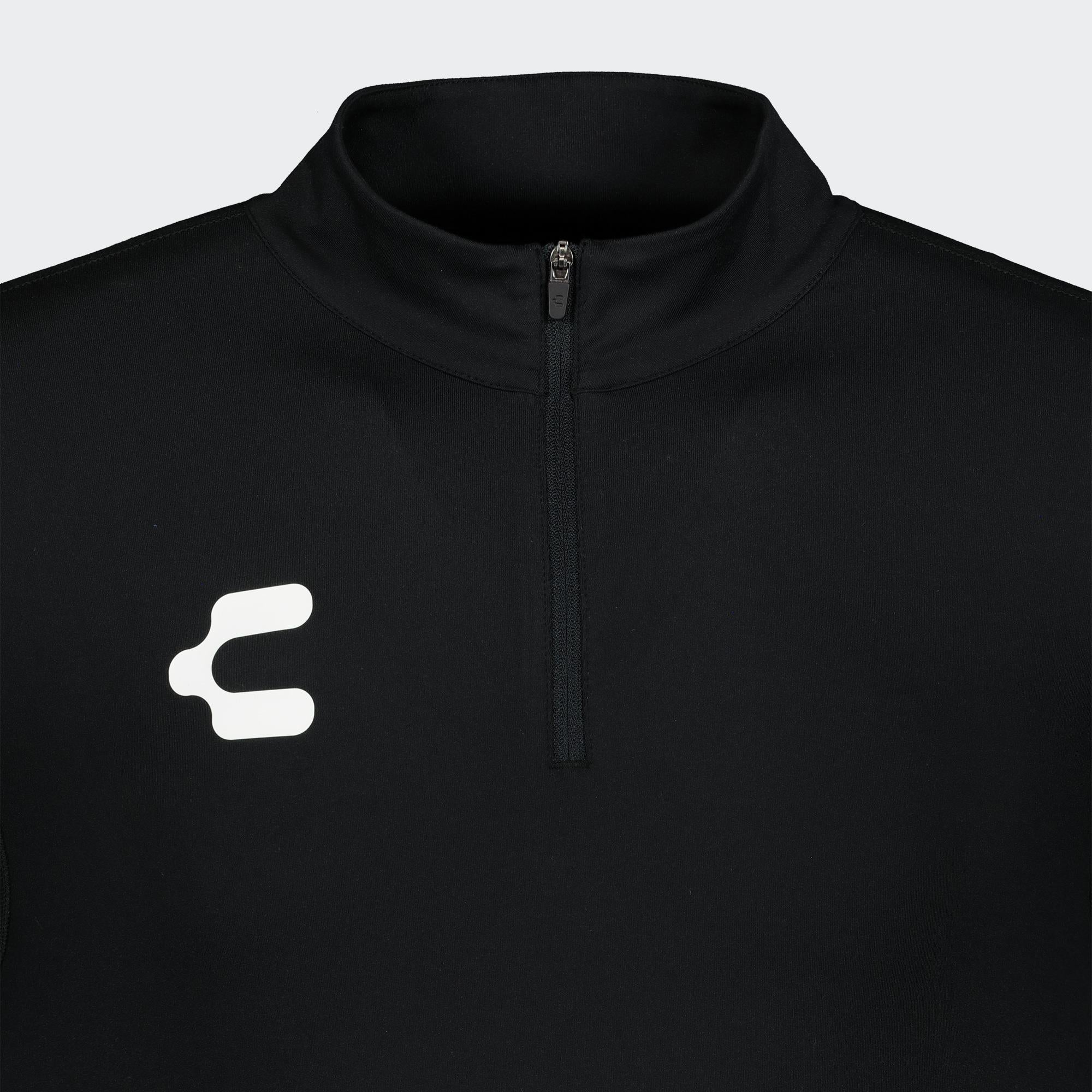 Black Training Pullover for Men Charly Soccer Gear