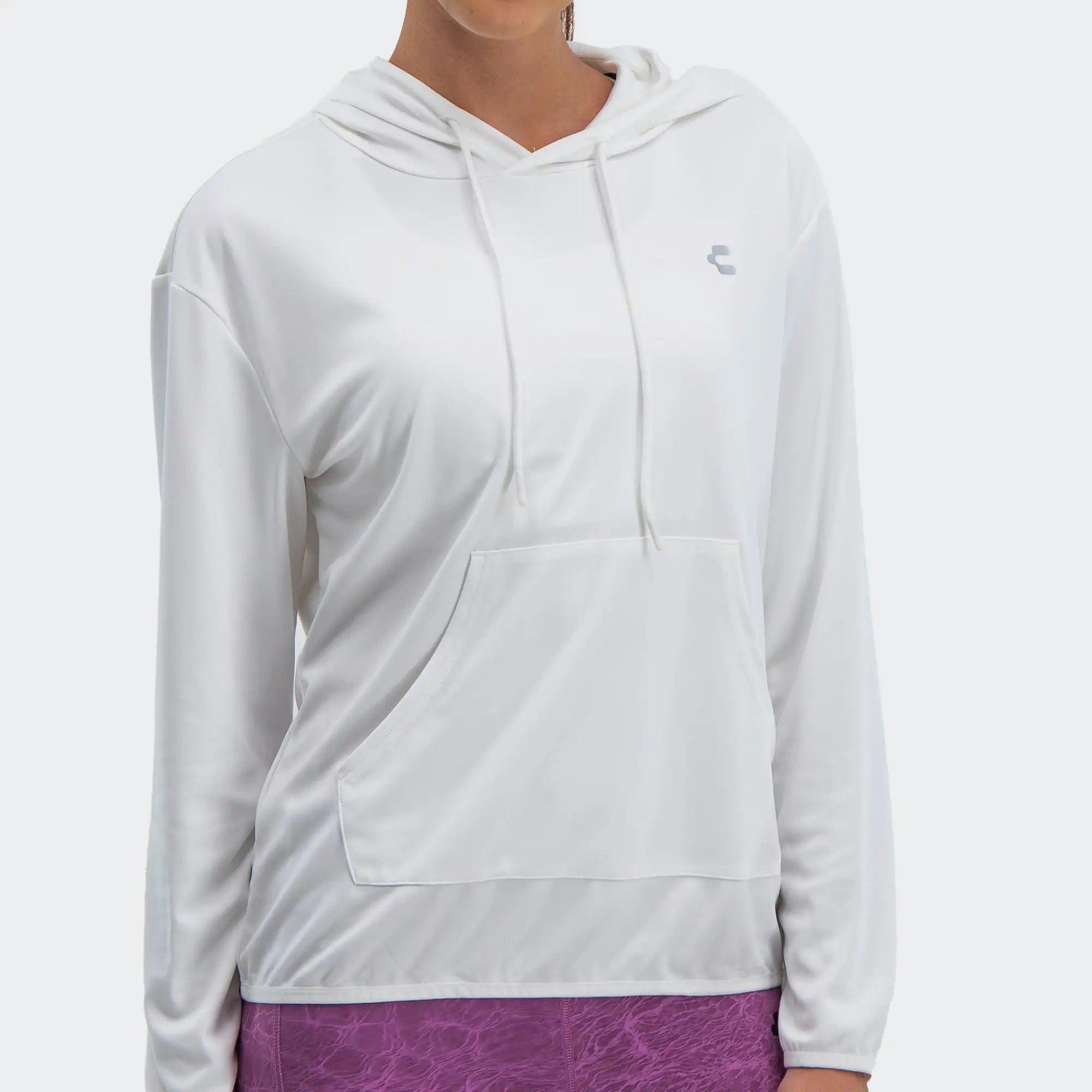 White Training Sweatshirt For Women Charly Sport