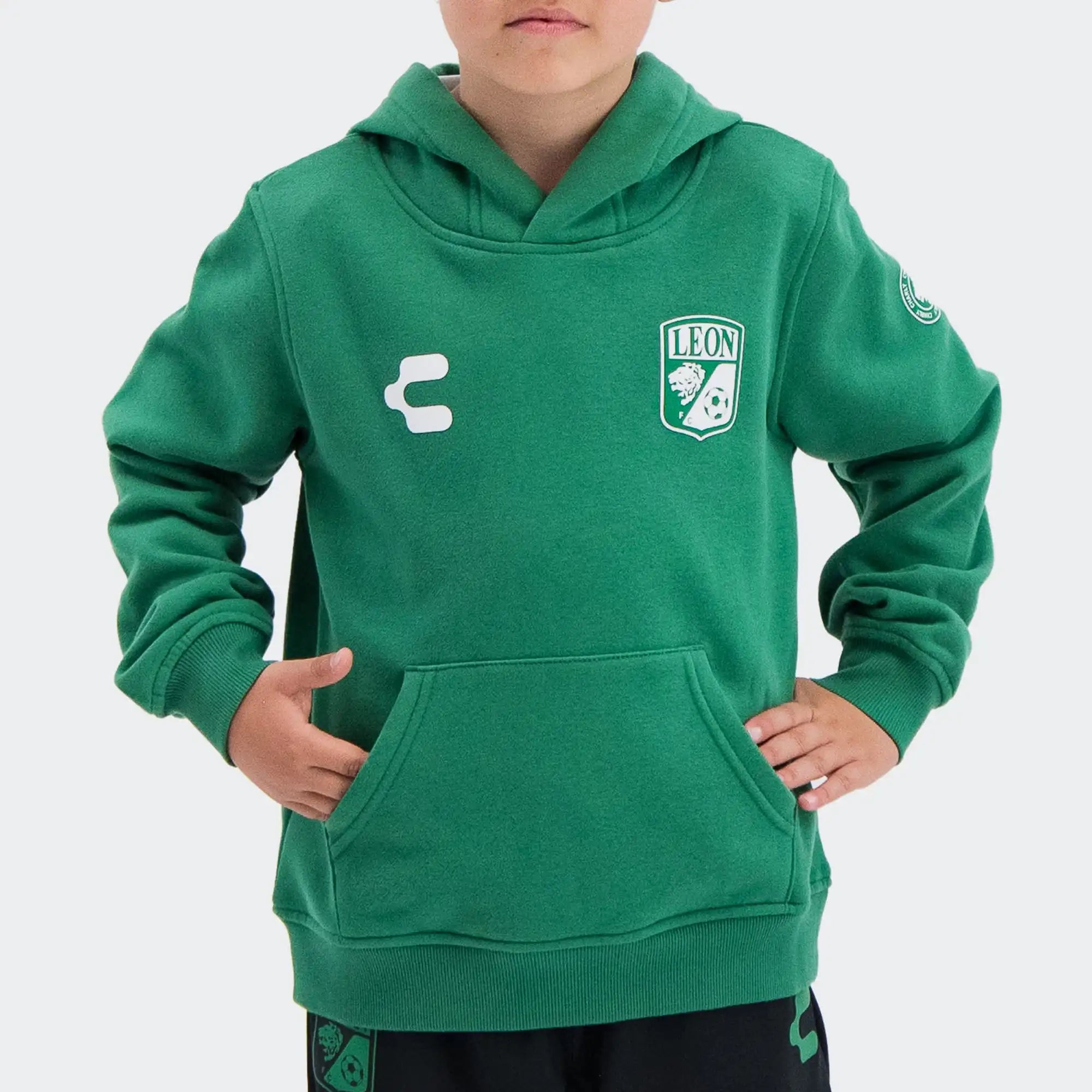 Leon 25-26 Green Sweatshirt for Boy Charly Sport Soccer Gear