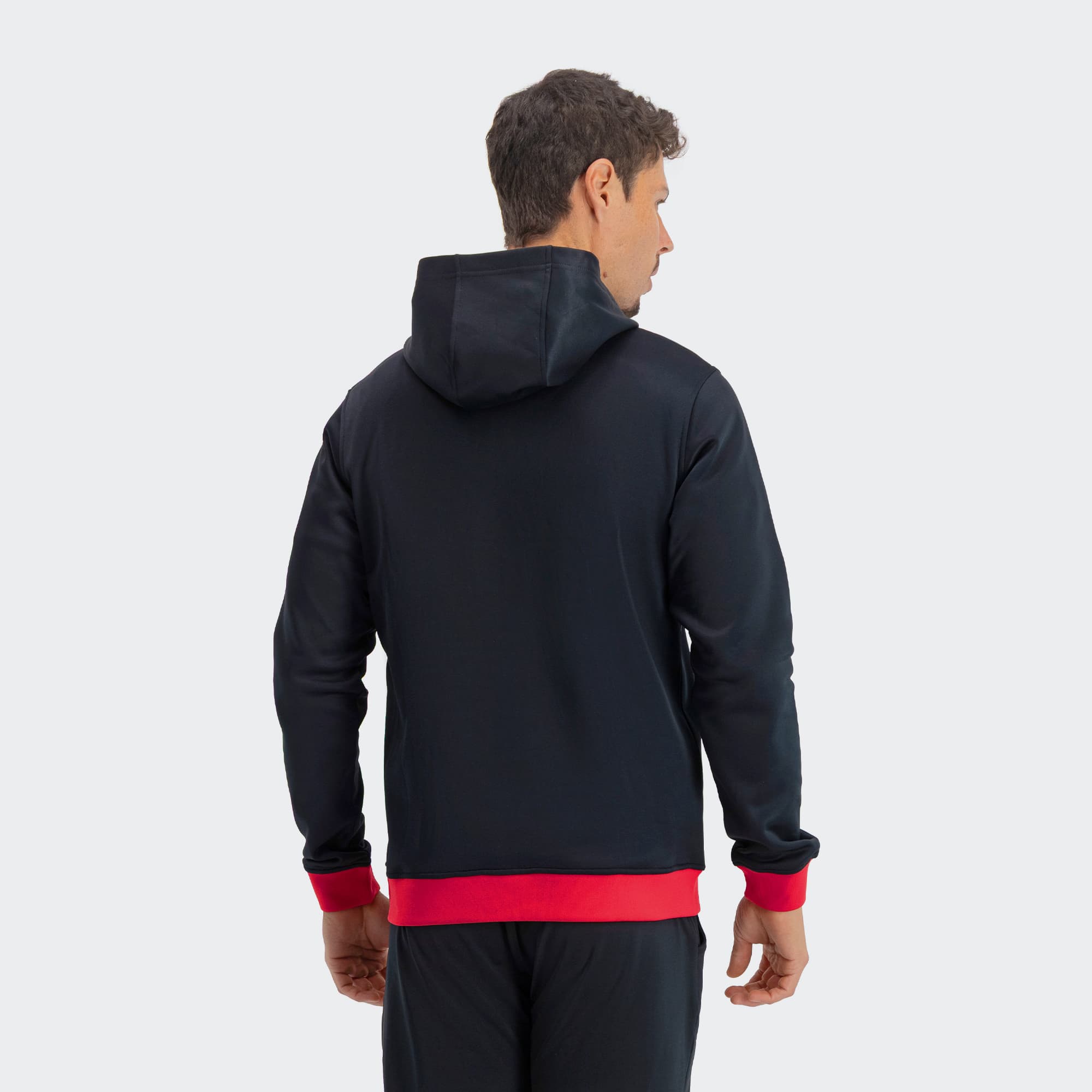 Black Red San Antonio Sweatshirt for Men Charly Sport Soccer Gear