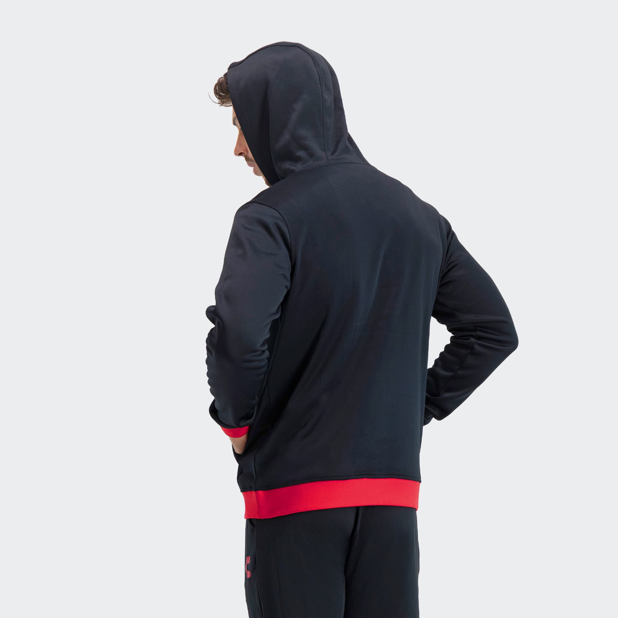 Black Red San Antonio Sweatshirt for Men Charly Sport Soccer Gear