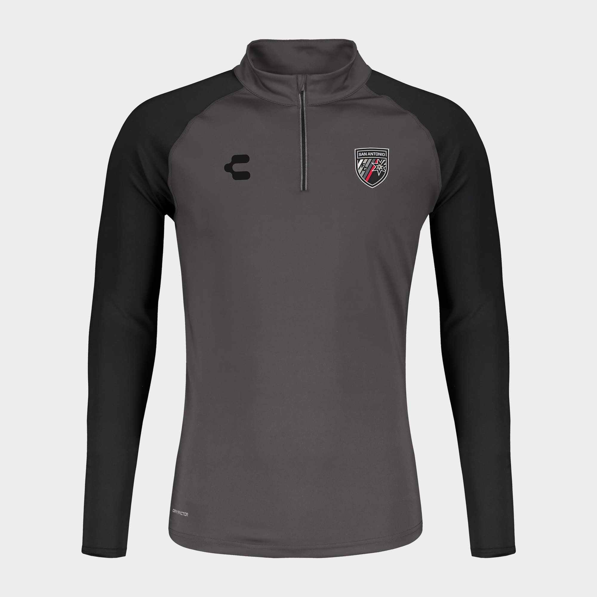 Gray Black San Antonio Pullover for Men Charly Sport Soccer Gear