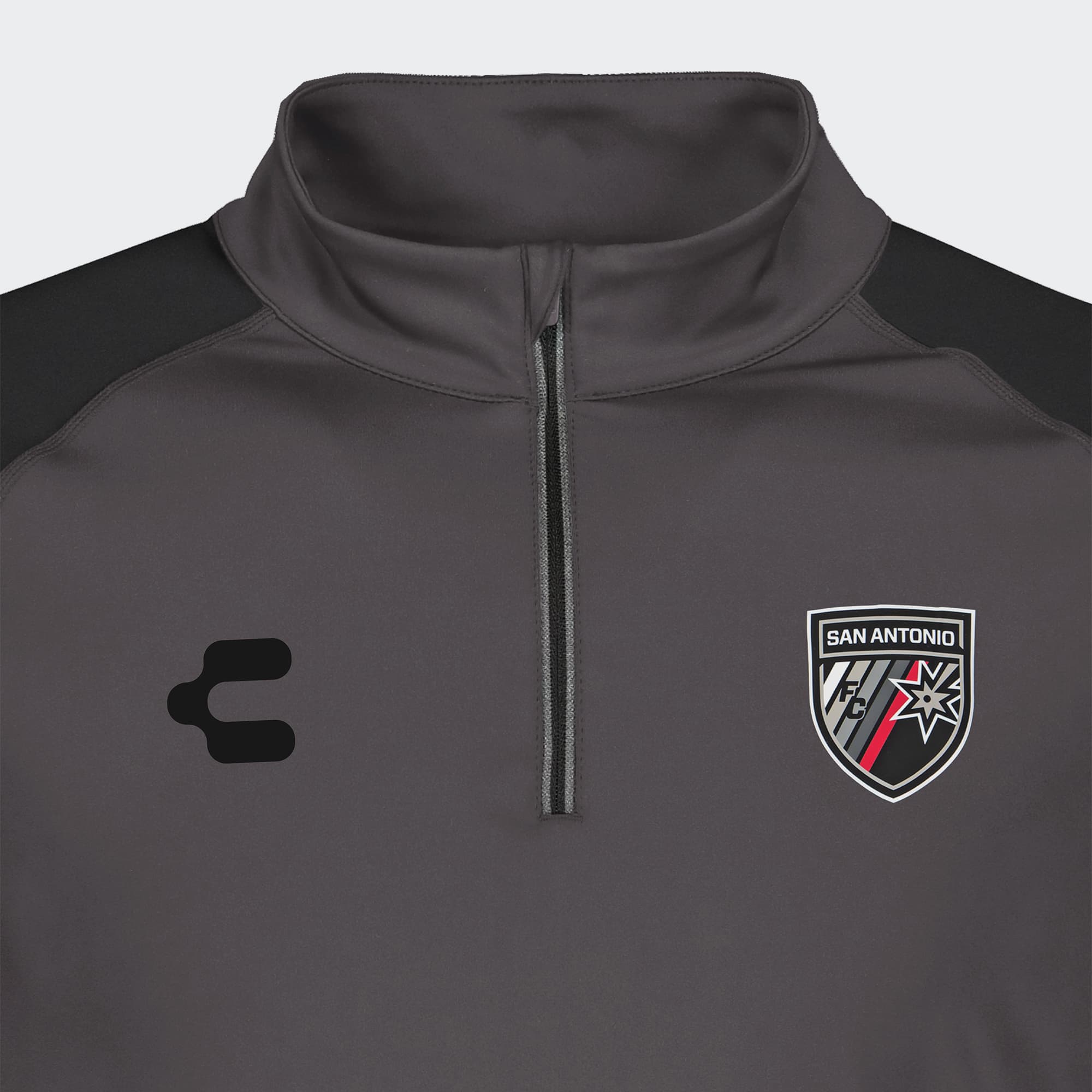 Gray Black San Antonio Pullover for Men Charly Sport Soccer Gear