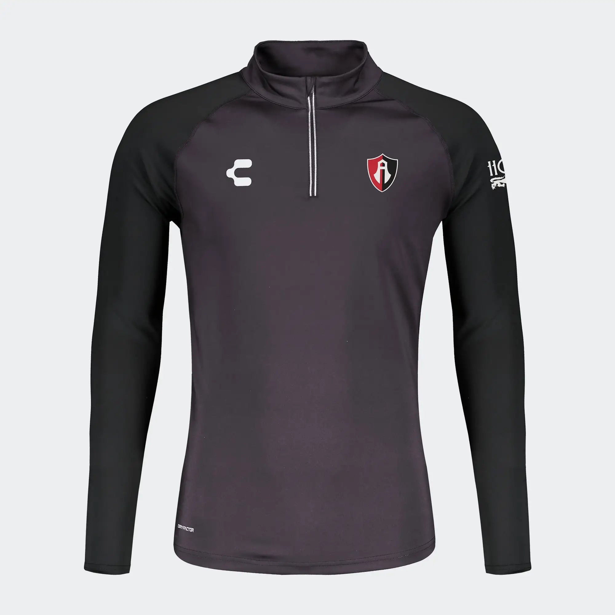 Black Gray Atlas 26-27 Soccer Pullover Charly Gear