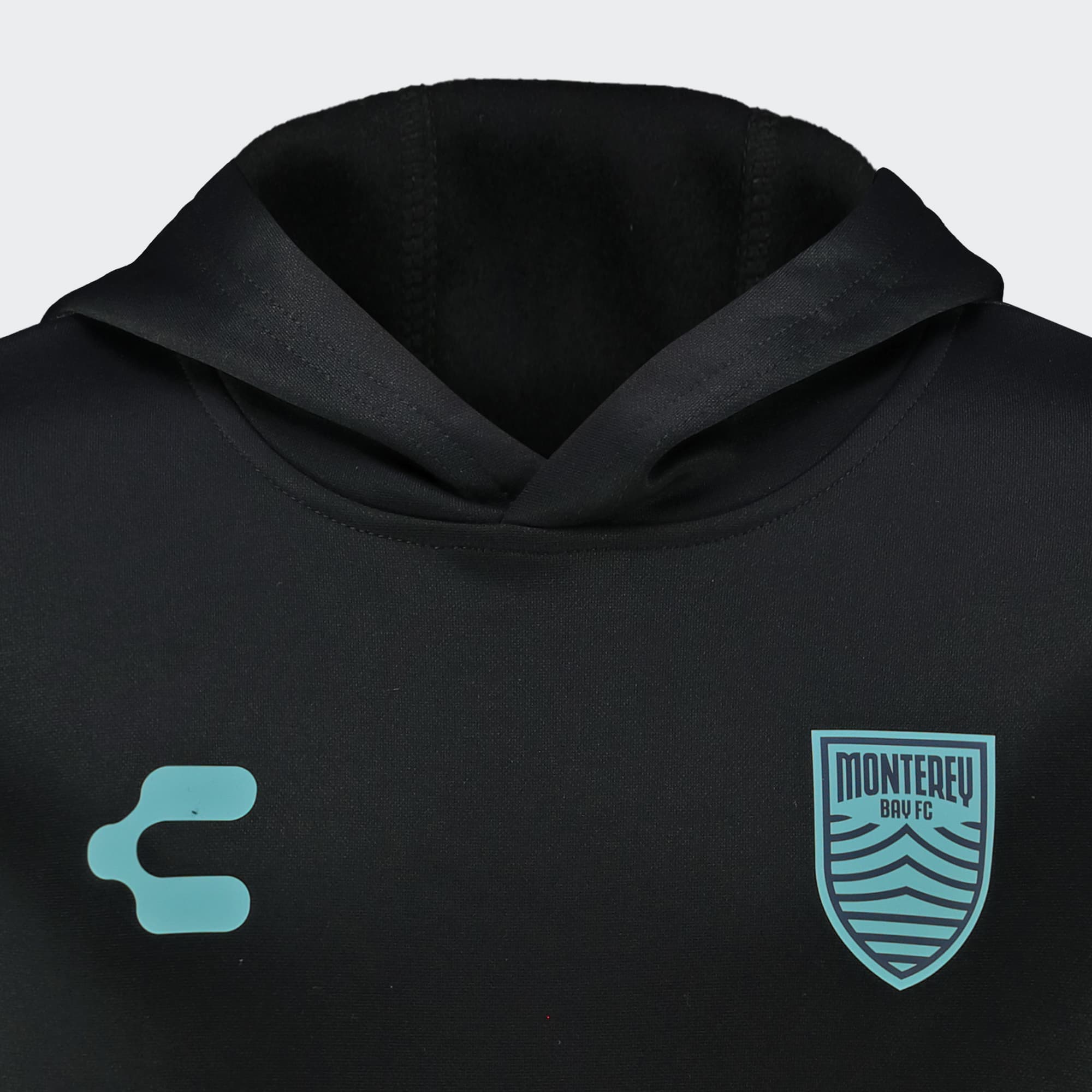 Black Aqua Monterey Bay FC Sweatshirt for Boy Charly Sport Soccer Gear