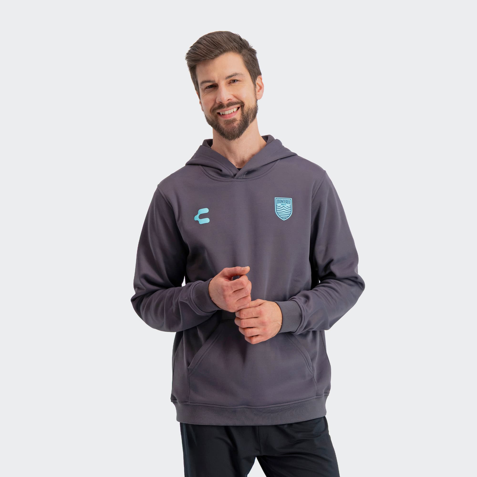 Gray Monterey Bay FC Sweatshirt for Men Charly Sport Soccer Gear