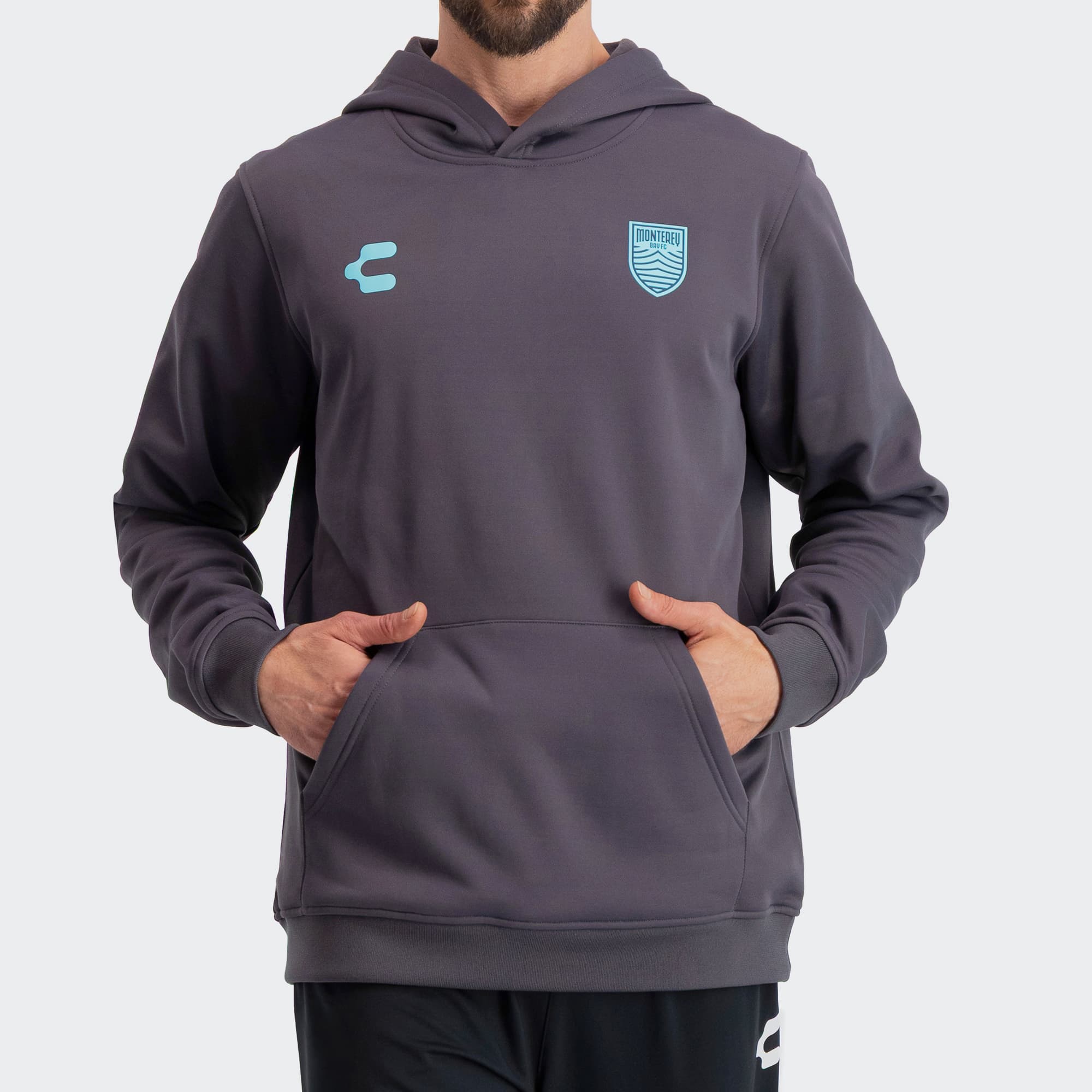 Gray Monterey Bay FC Sweatshirt for Men Charly Sport Soccer Gear