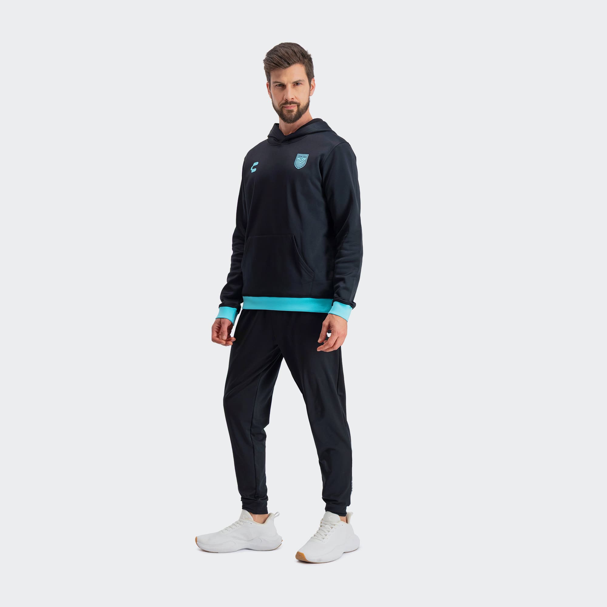 Black Aqua Monterey Bay FC Sweatshirt for Men Charly Sport Soccer Gear