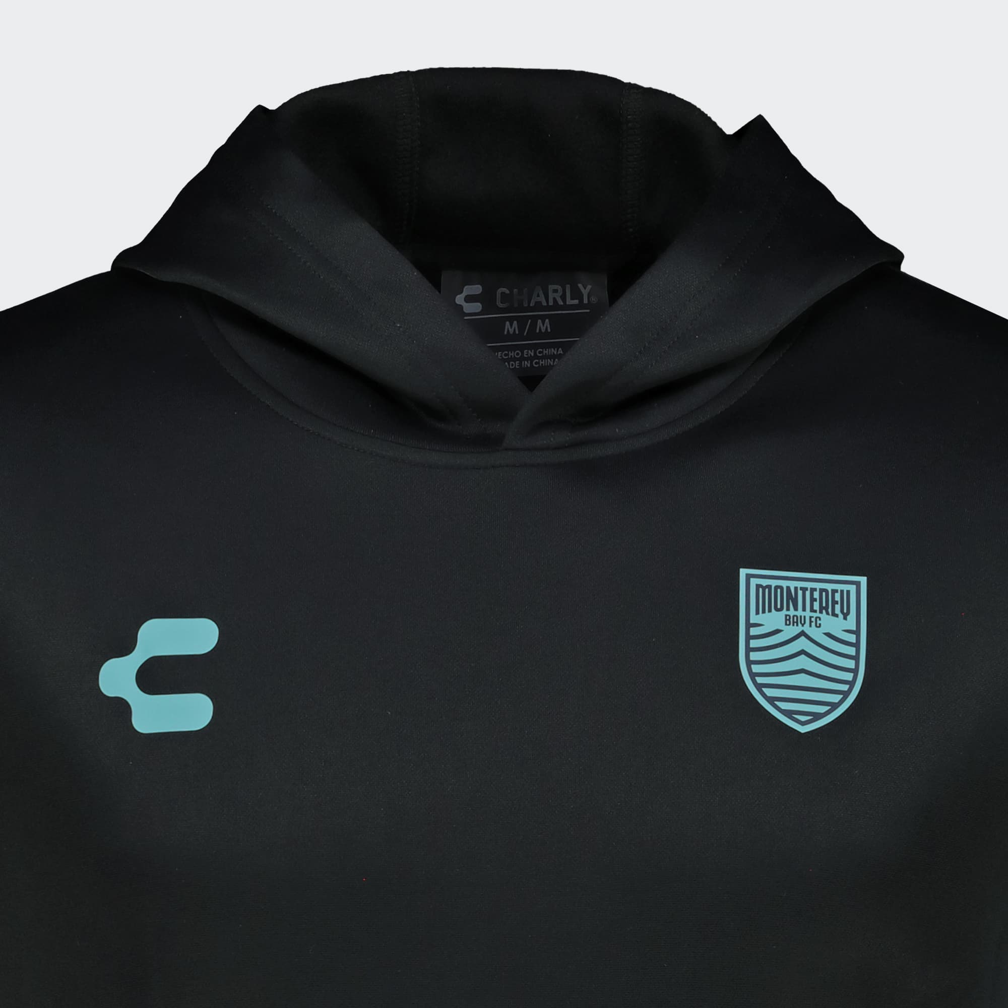 Black Aqua Monterey Bay FC Sweatshirt for Men Charly Sport Soccer Gear