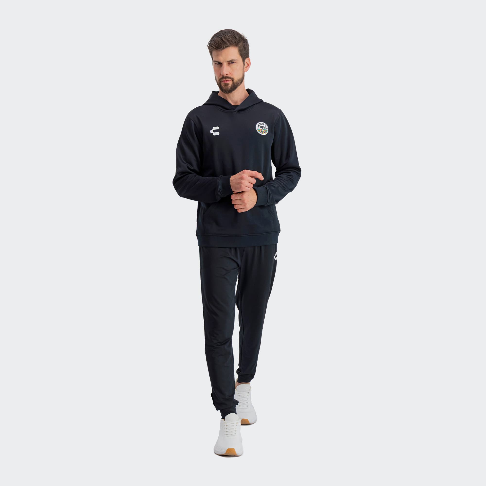 Black Oakland Roots Sweatshirt for Men Charly Sport Soccer Gear