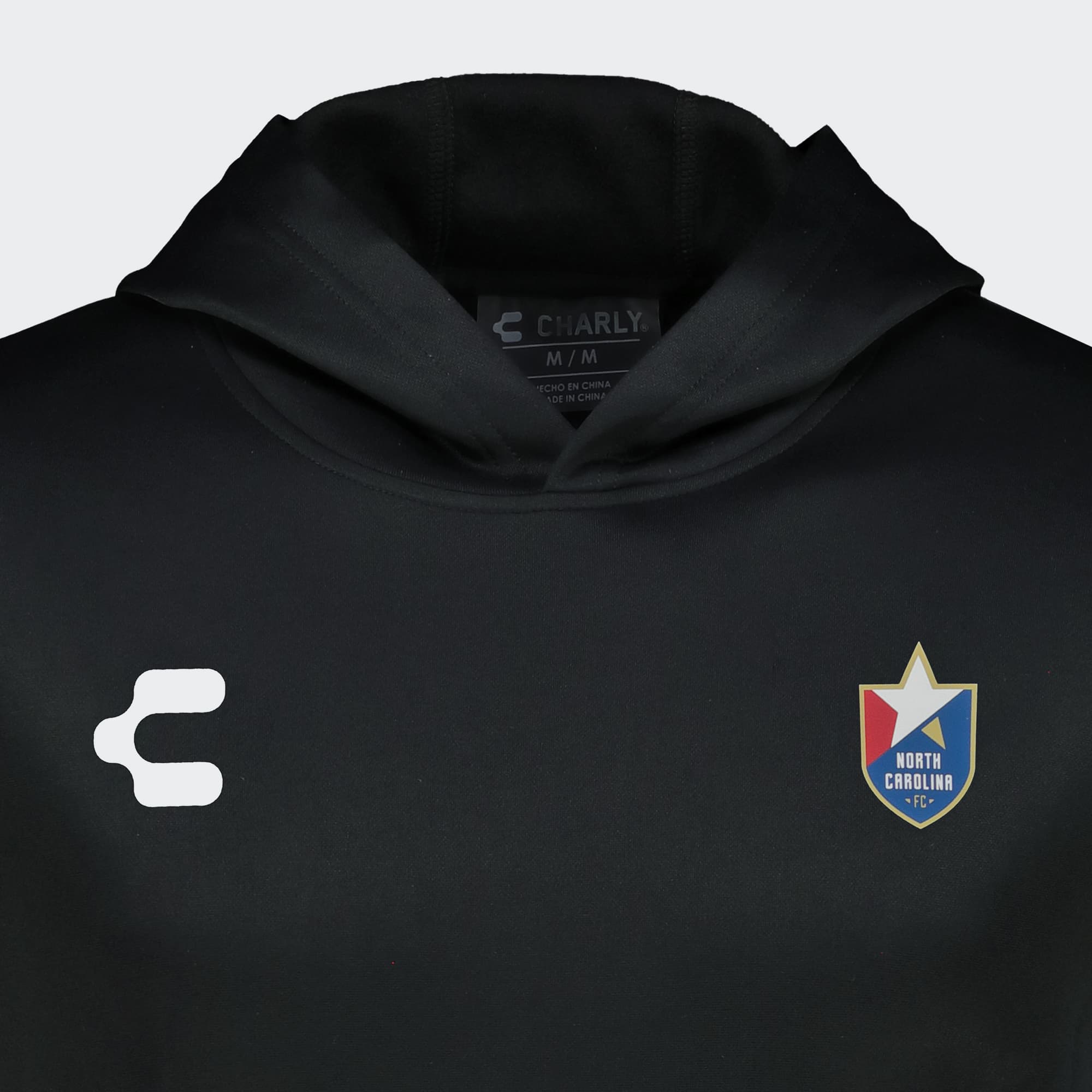 Black North Carolina FC Sweatshirt for Men Charly Sport Soccer Gear
