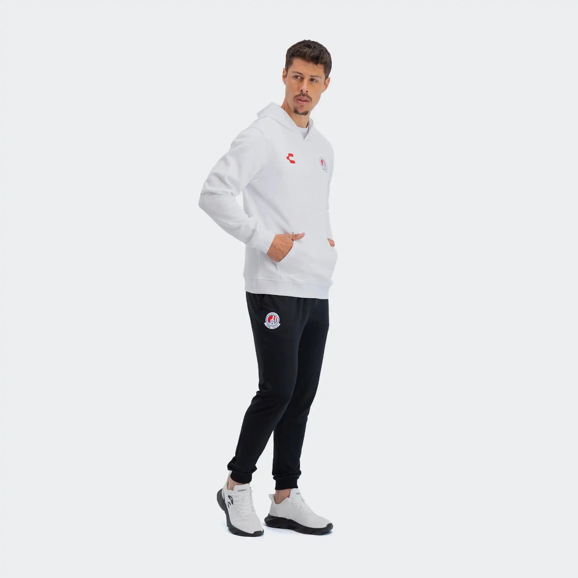 White San Luis Sweatshirt for Men Charly Gear