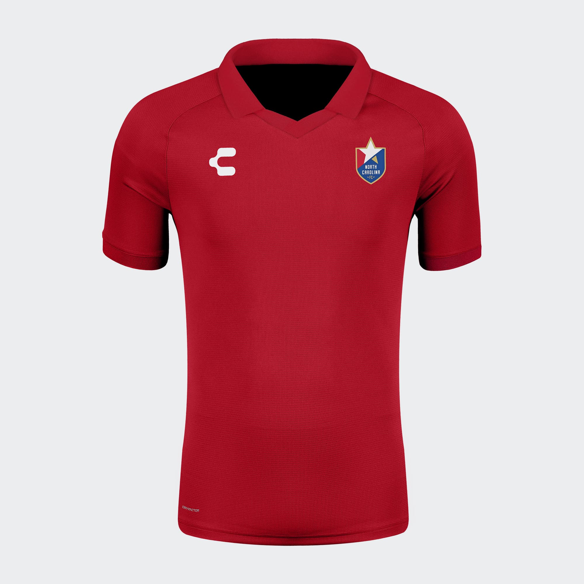 Red North Carolina FC Polo for Men Charly Sport Soccer Gear