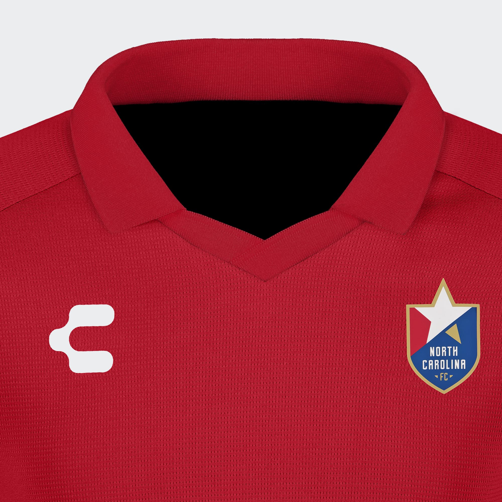 Red North Carolina FC Polo for Men Charly Sport Soccer Gear