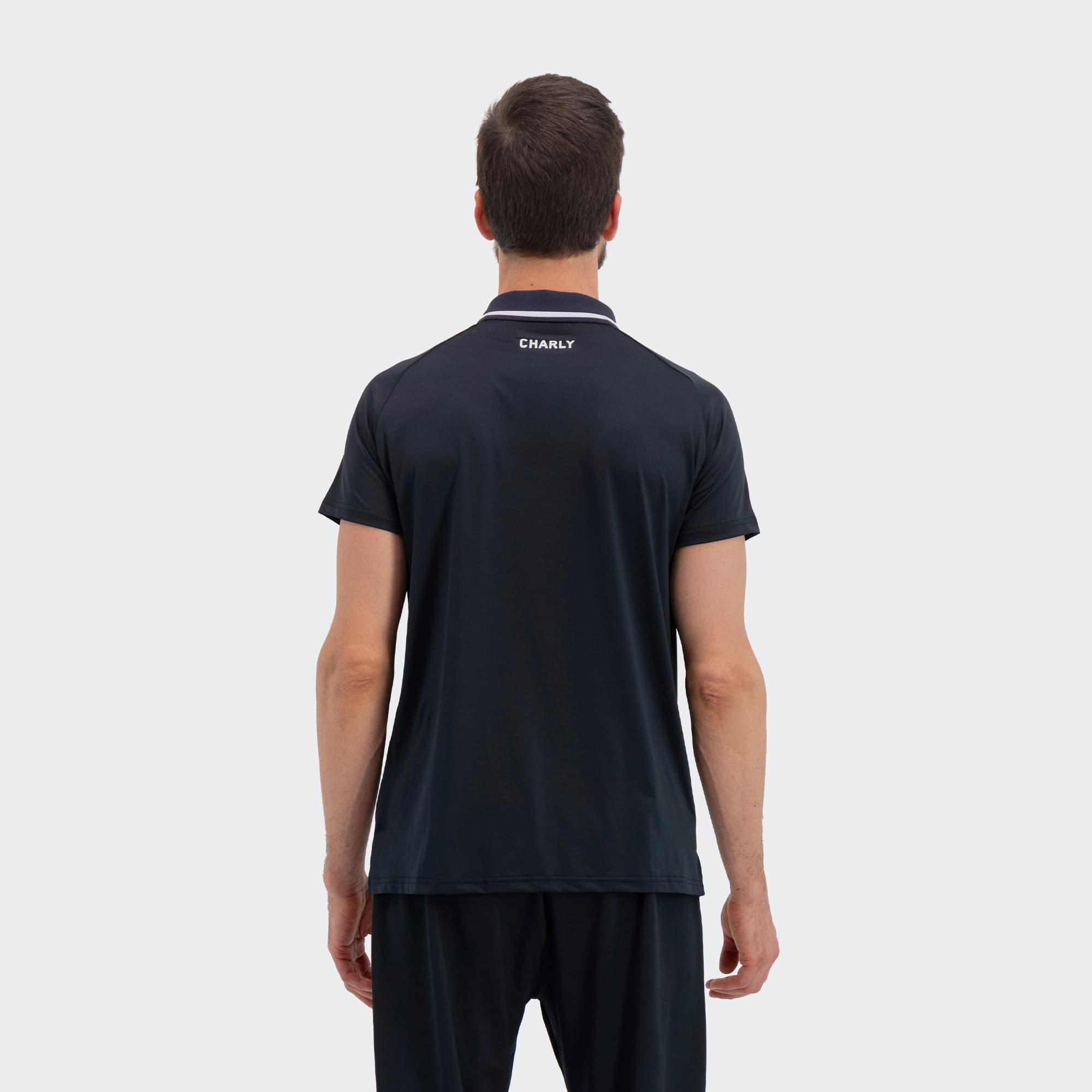 Black Oakland Roots Polo for Men Charly Sport Soccer Gear