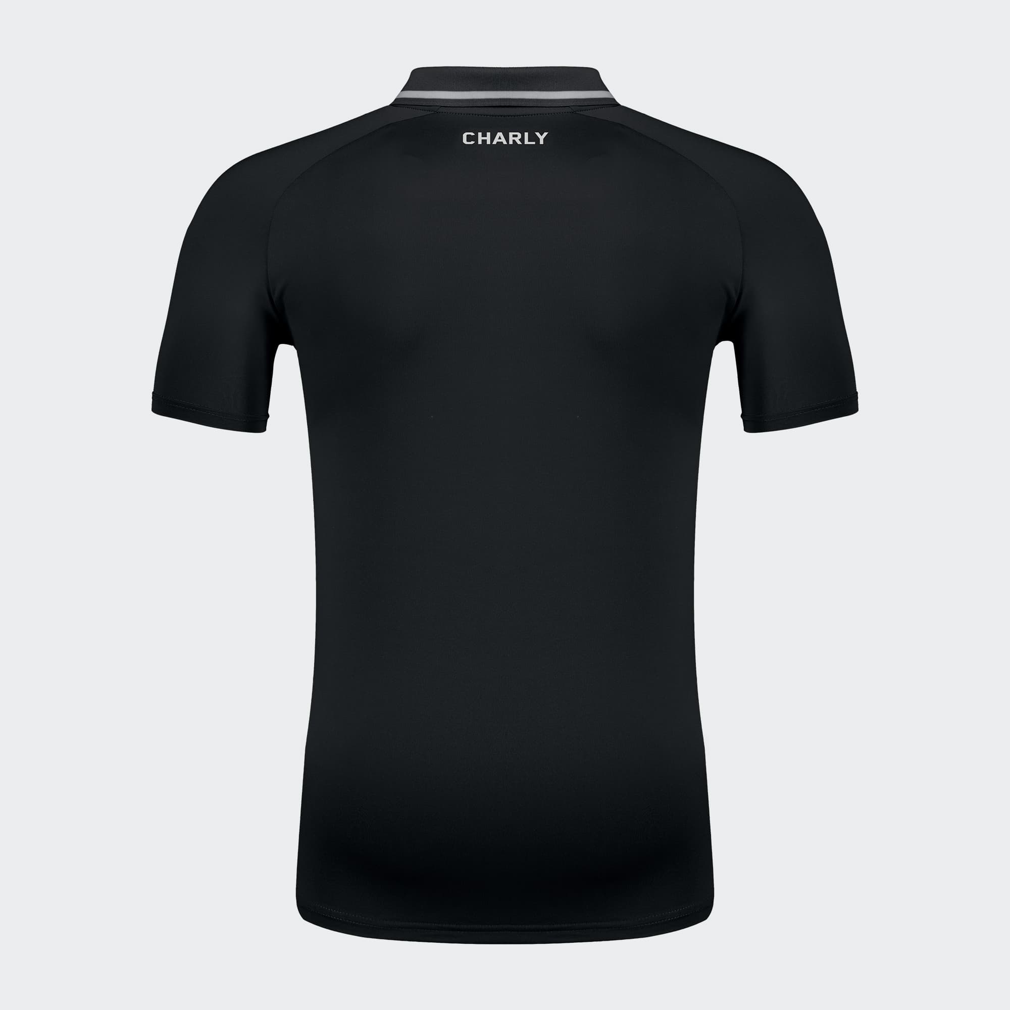 Black Oakland Roots Polo for Men Charly Sport Soccer Gear