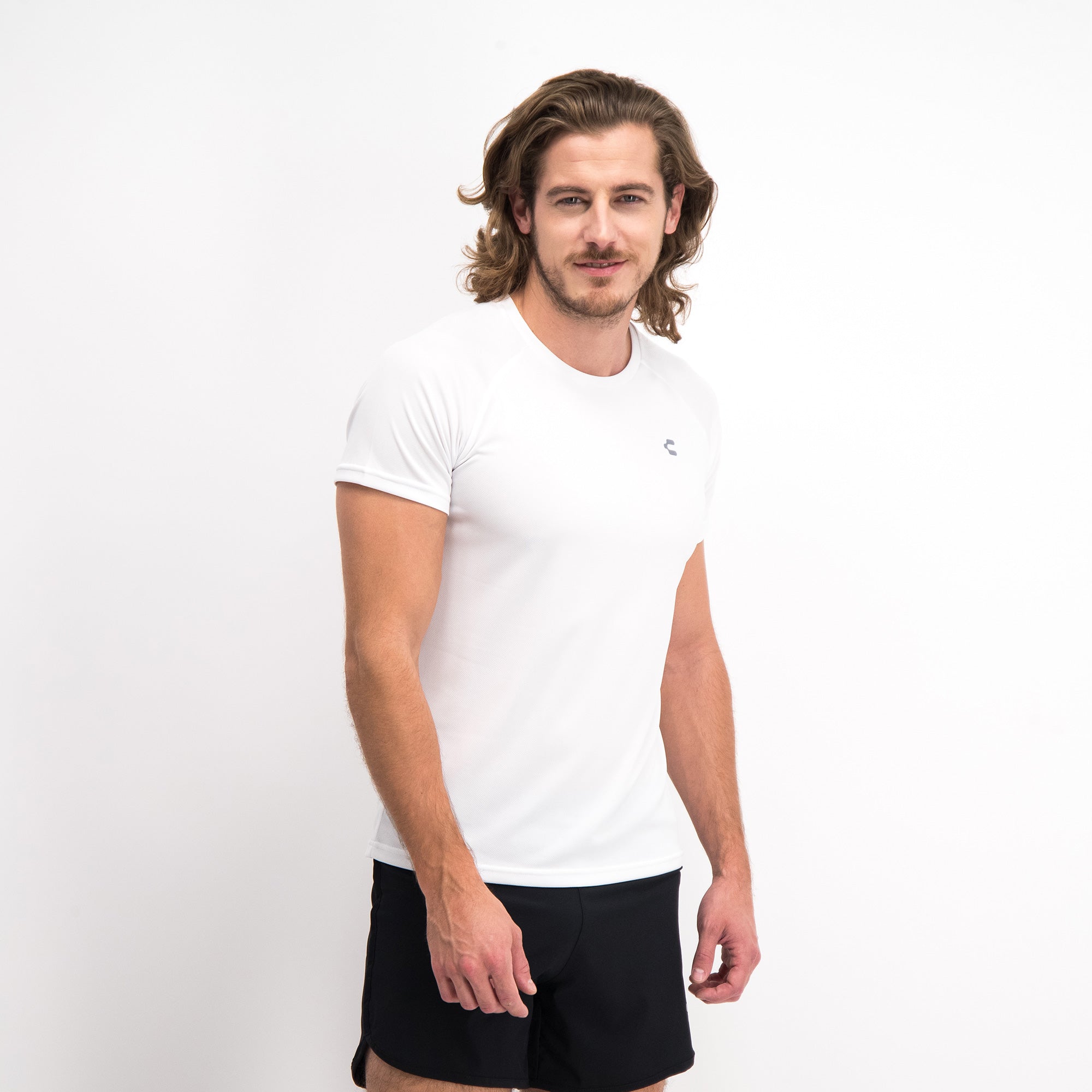 White Training T-Shirt for Men Charly Sport