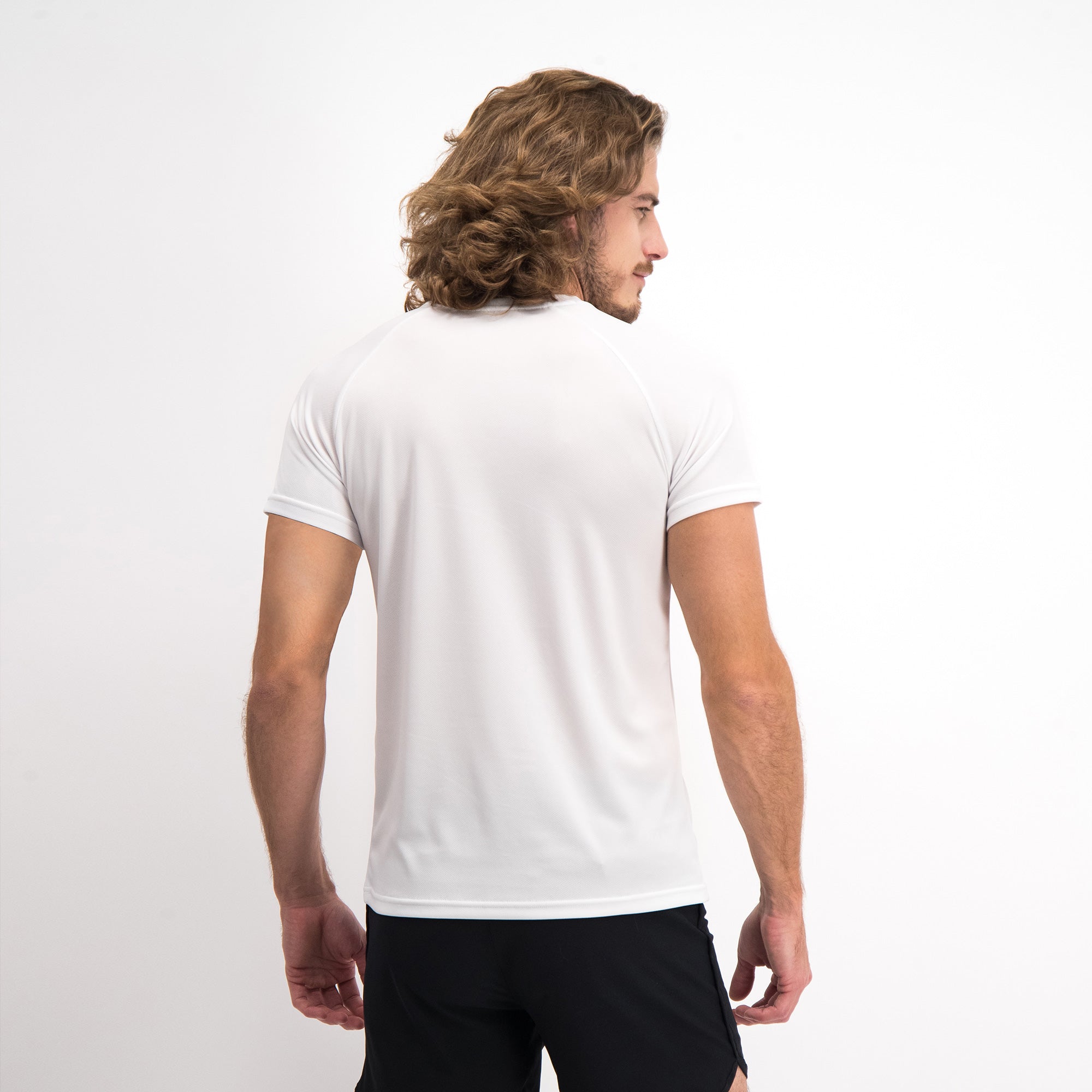 White Training T-Shirt for Men Charly Sport