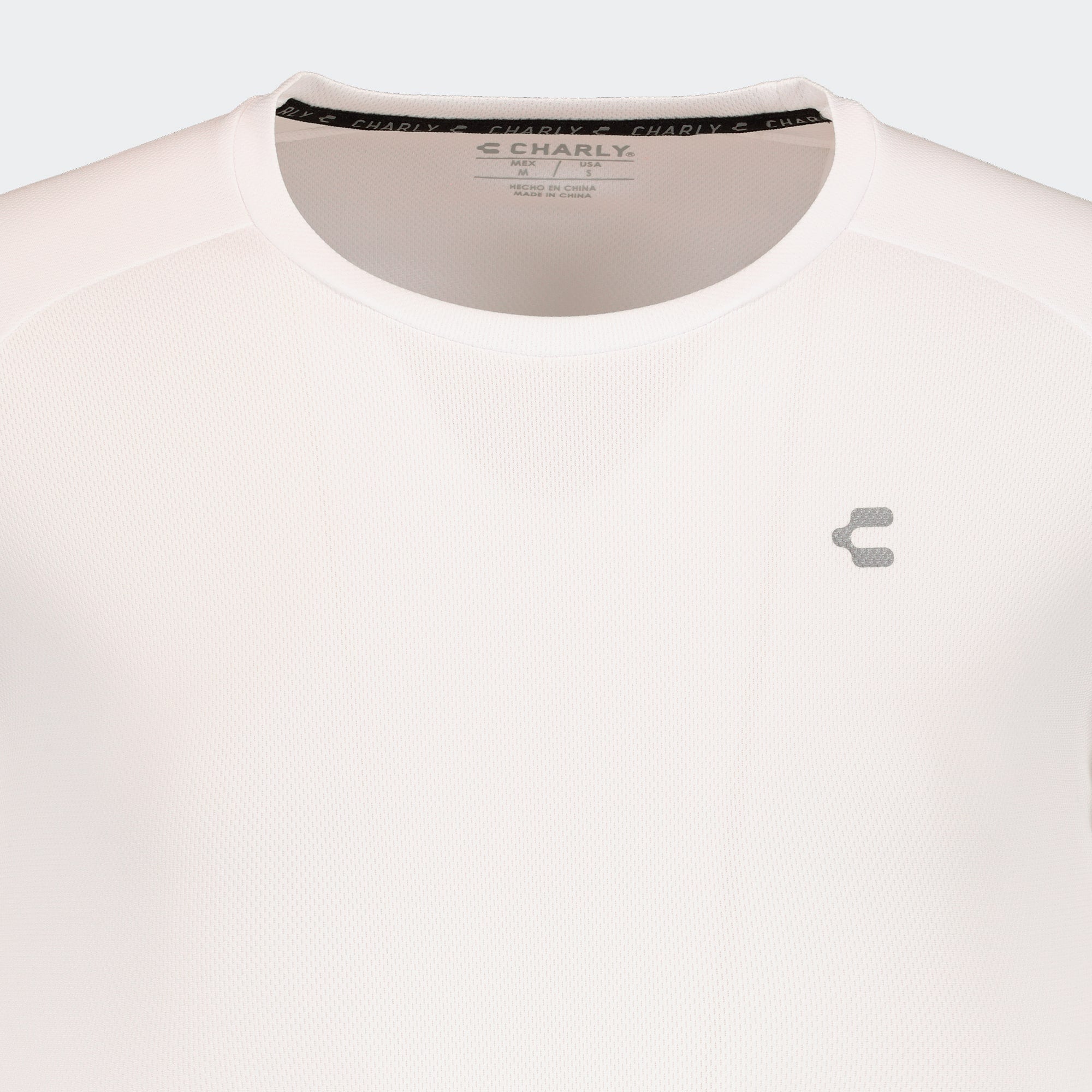 White Training T-Shirt for Men Charly Sport