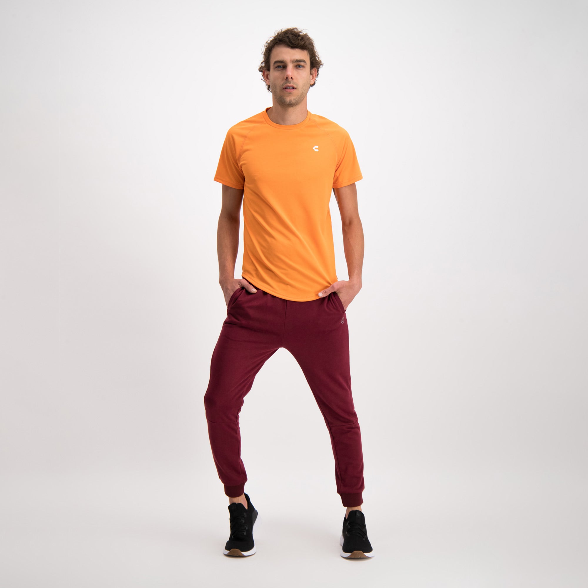 Orange Training T-Shirt for Men Charly Sport