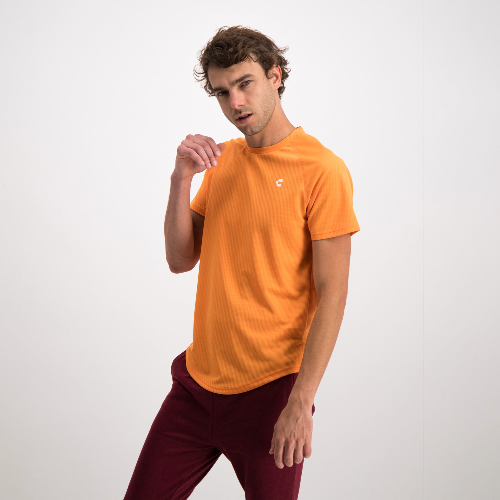 Orange Training T-Shirt for Men Charly Sport