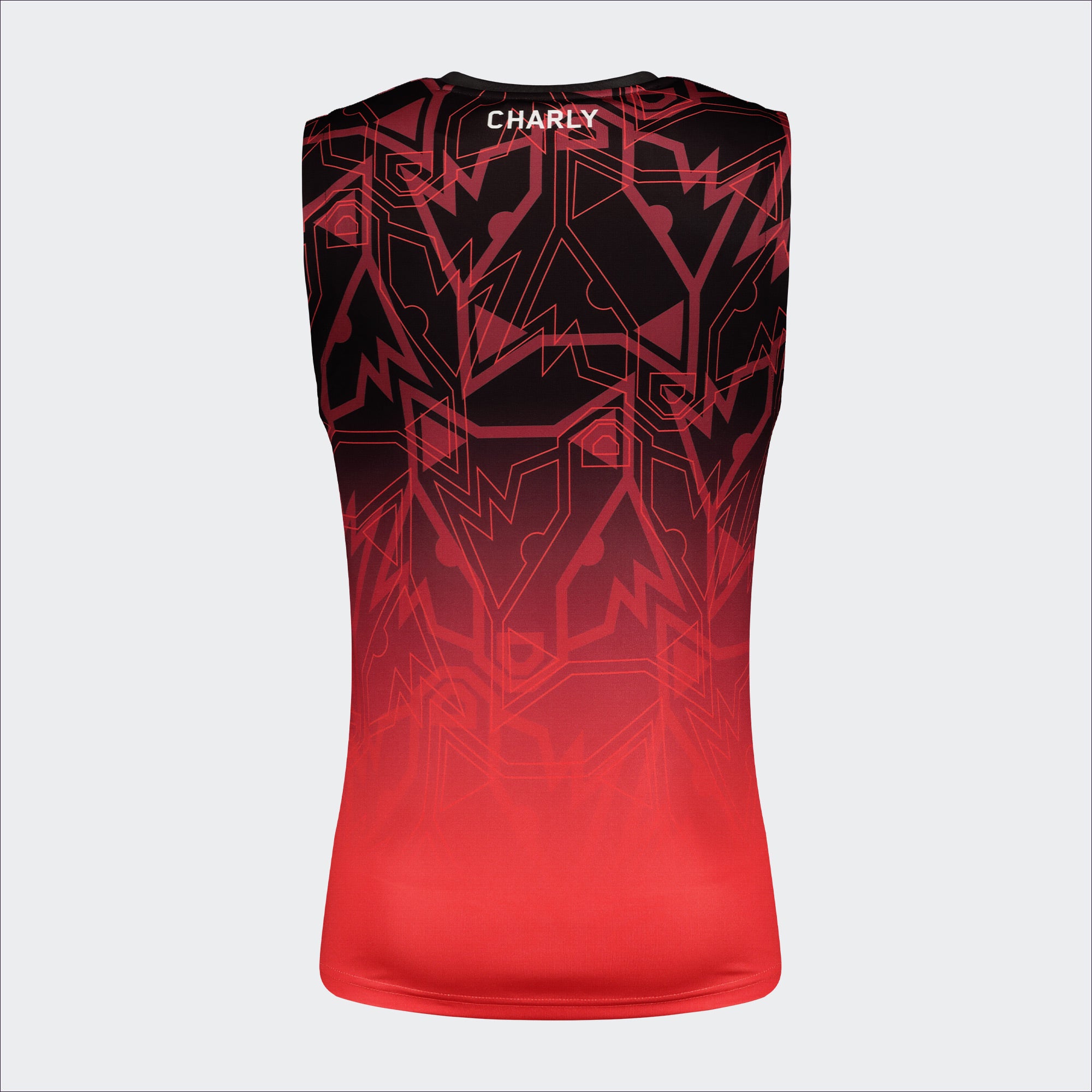 Red Black Atlas Training Tank Top For Men Charly Sport