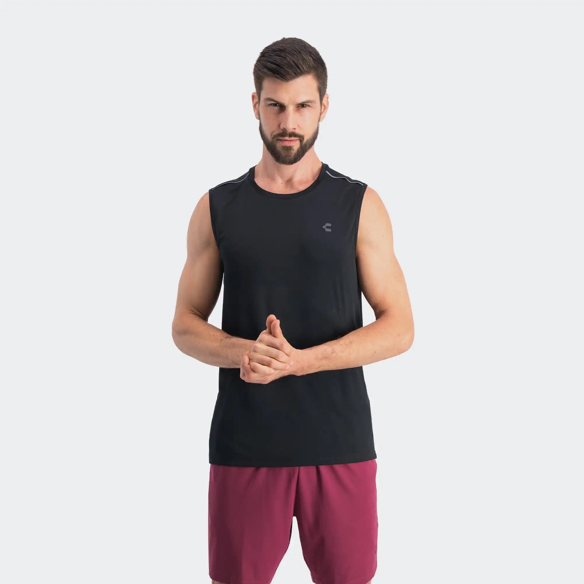 Black Lifestyle Training Tank for Men Charly Essentials