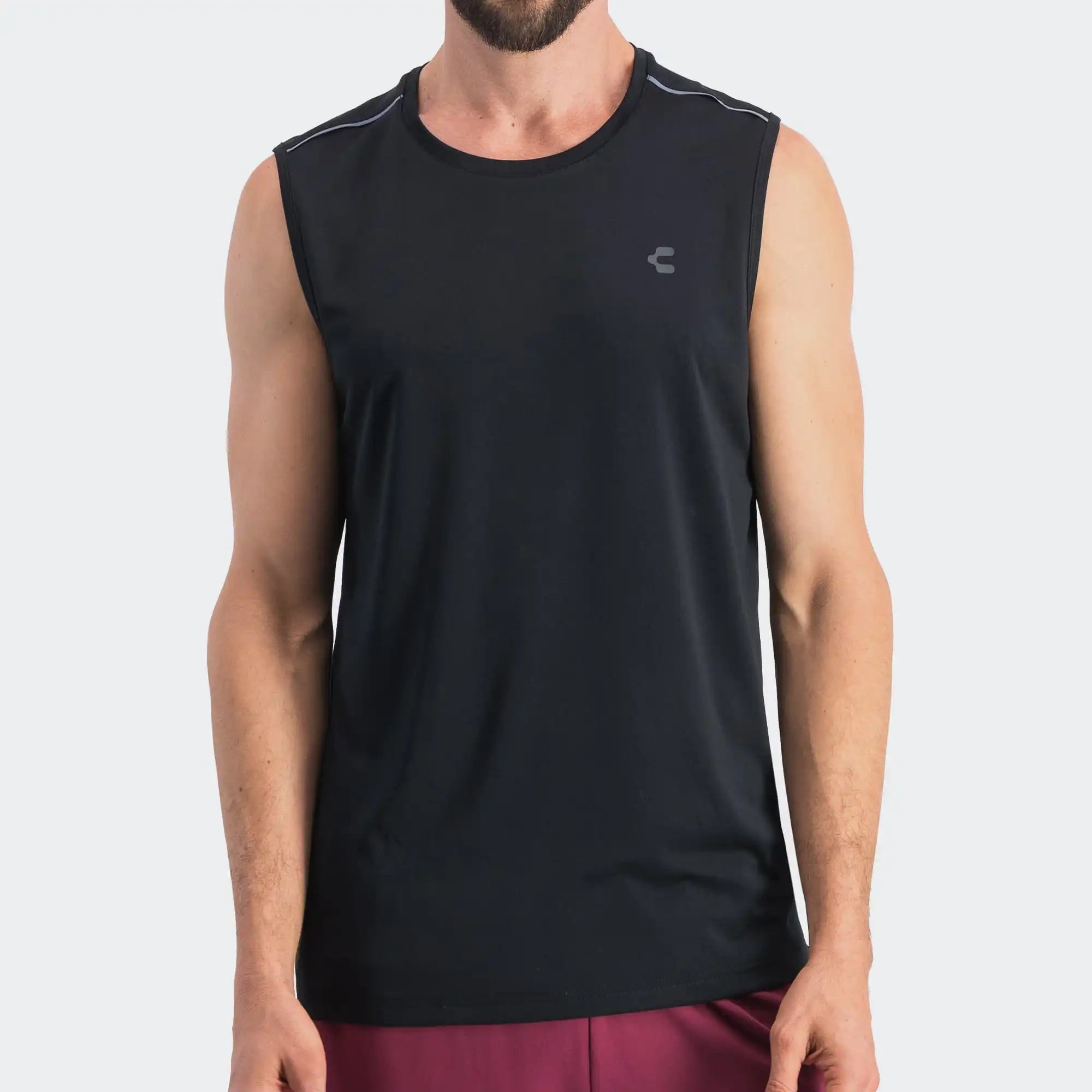 Black Lifestyle Training Tank for Men Charly Essentials