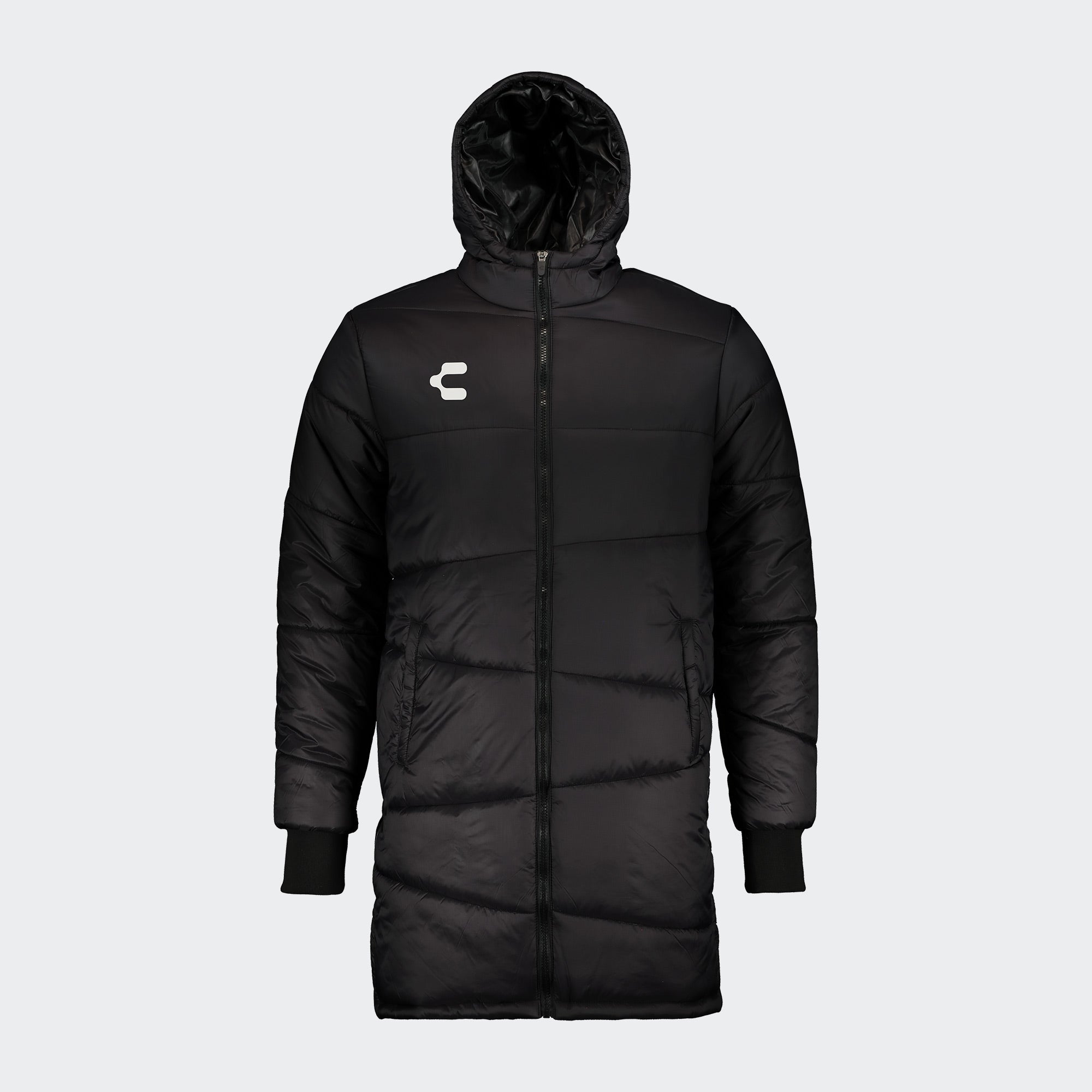 Black Training Winter Jacket for Men Charly Soccer Gear