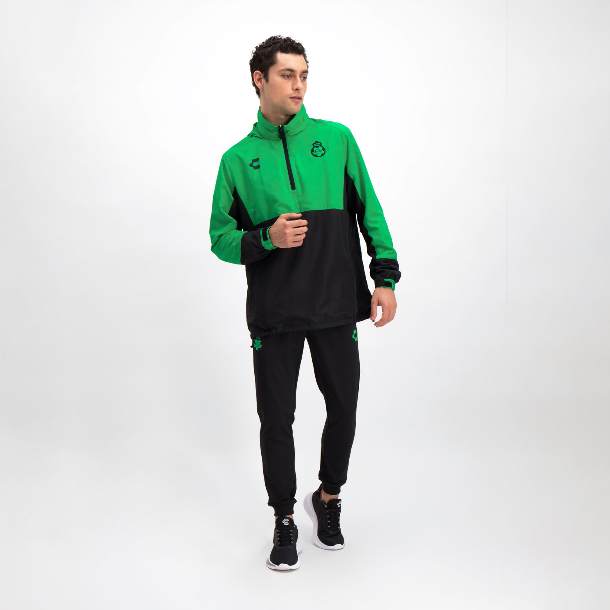 Green Santos Training Jacket For Men Charly Sport